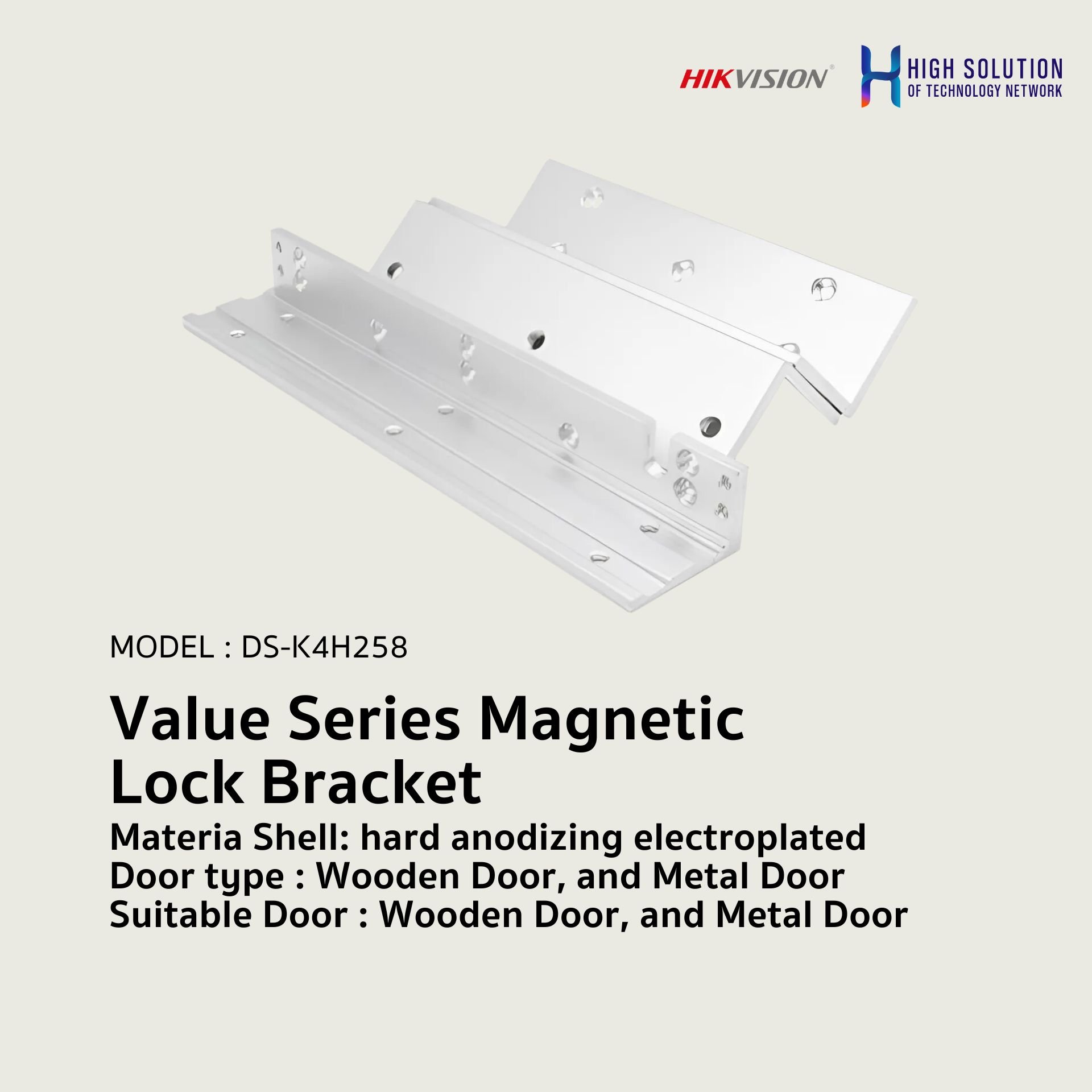 DS-K4H258-LZ HIKVISION Value Series Magnetic Lock Bracket