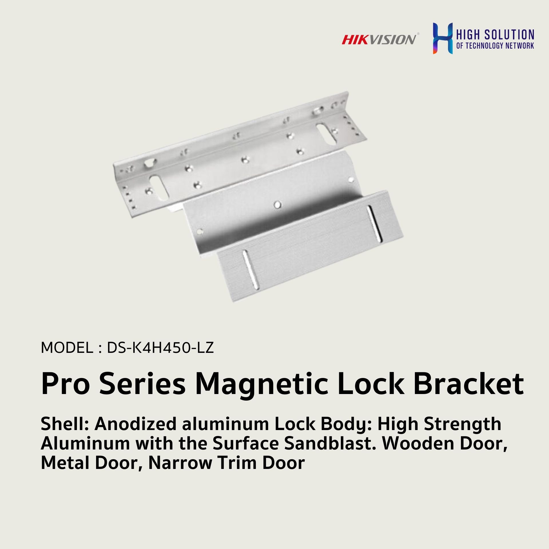 DS-K4H450-LZ HIKVISION Pro Series Magnetic Lock Bracket