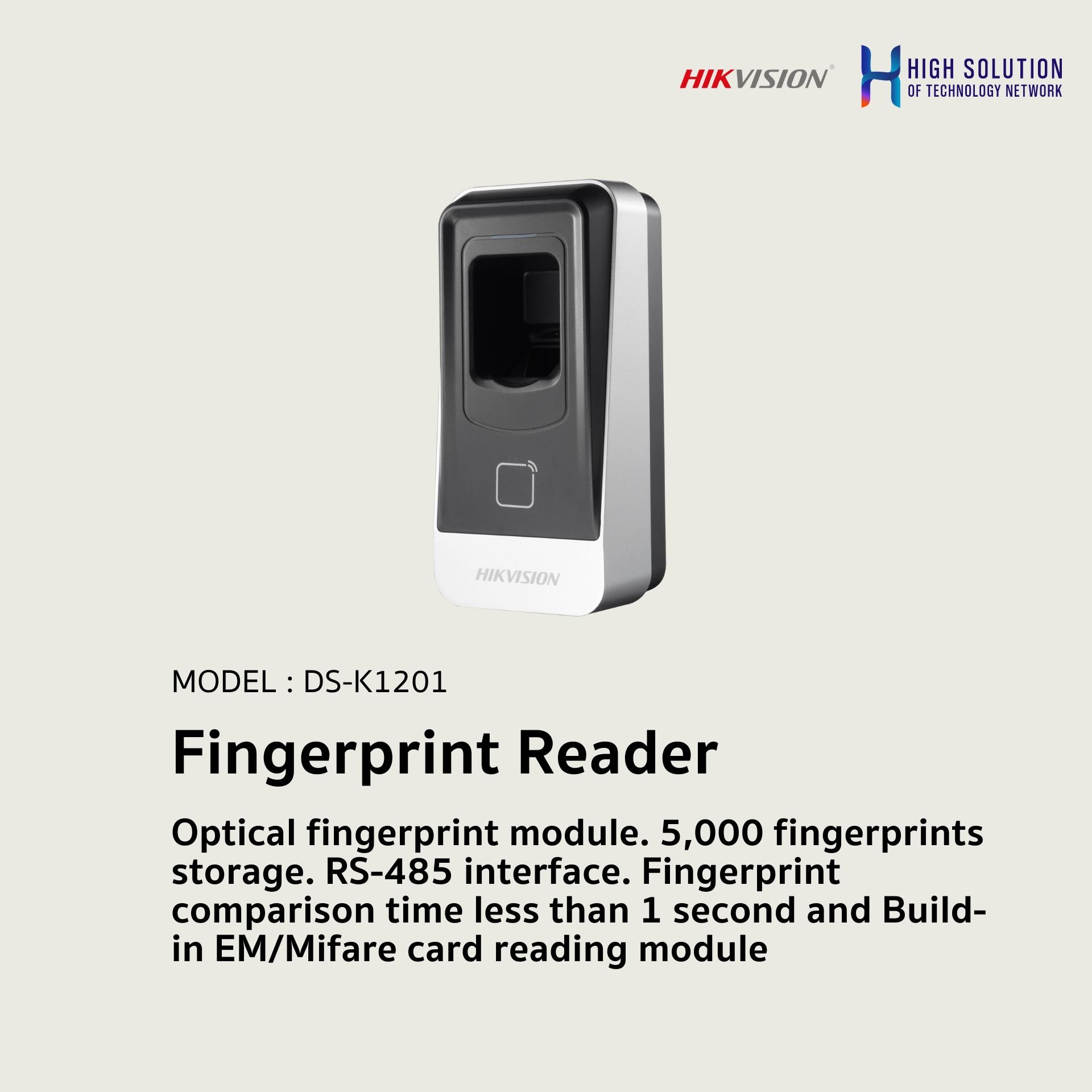 DS-K1201 HIKVISION  Fingerprint Reader