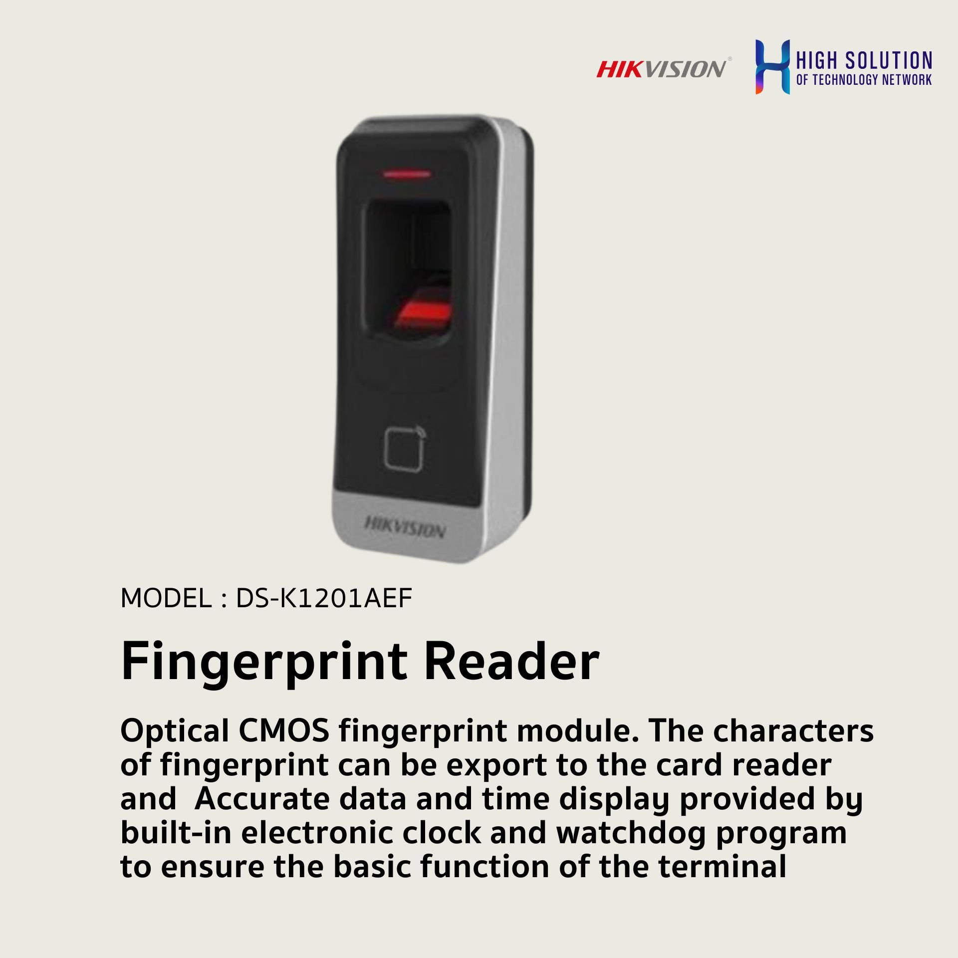 DS-K1201AEF HIKVISION  Fingerprint Reader