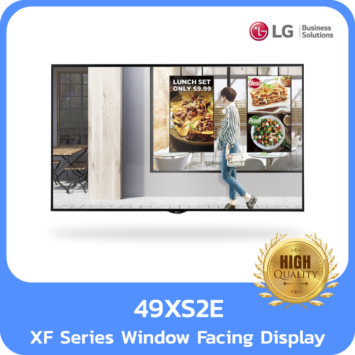 49XS2E, XF Series, Window Facing Display