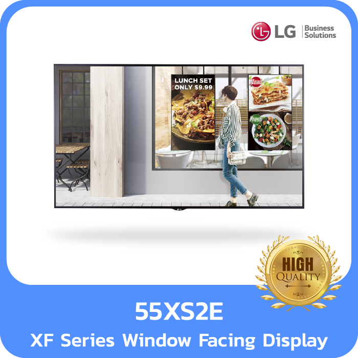 55XS2E, XF Series, Window Facing Display