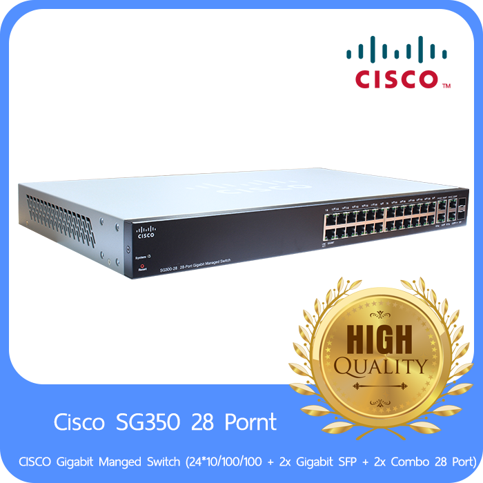 CISCO Gigabit Manged Switch (24*10/100/100 + 2x Gigabit SFP + 2x Combo 28 Port)