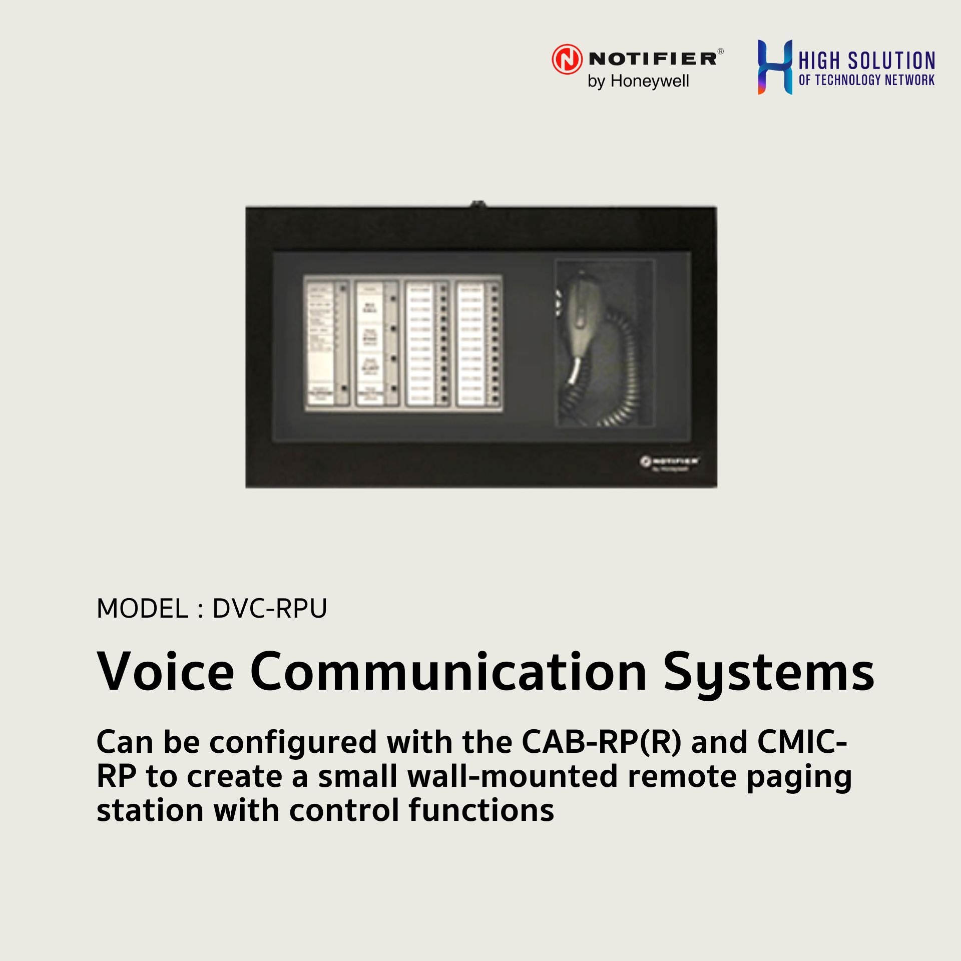 Voice Commuication Router DVC-RPU NOTIFIER Voice Communication Systems