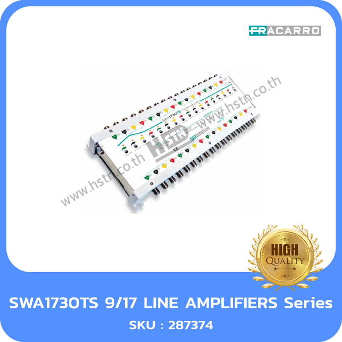 287374 SWA1730TS, Head amplifier with 9 inputs (8 Satellite and 1 passive TV)