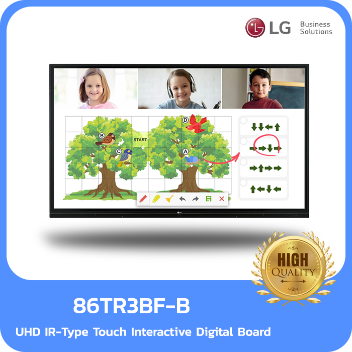LG IDB 86" UHD IR-Type Touch Interactive Digital Board