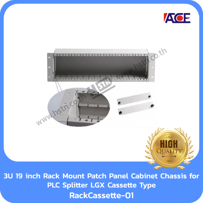 RackCassette-01 3U 19 inch Rack Mount Patch Panel Cabinet Chassis for PLC Splitter LGX Cassette Type