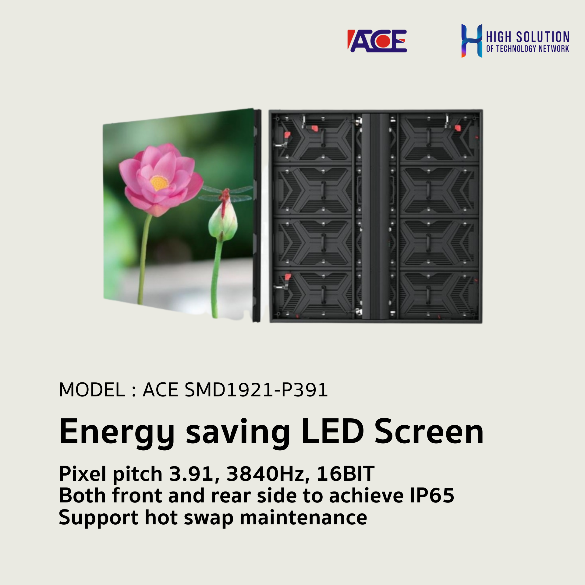 ACE SMD1921 Energy saving LED Screen P3.91