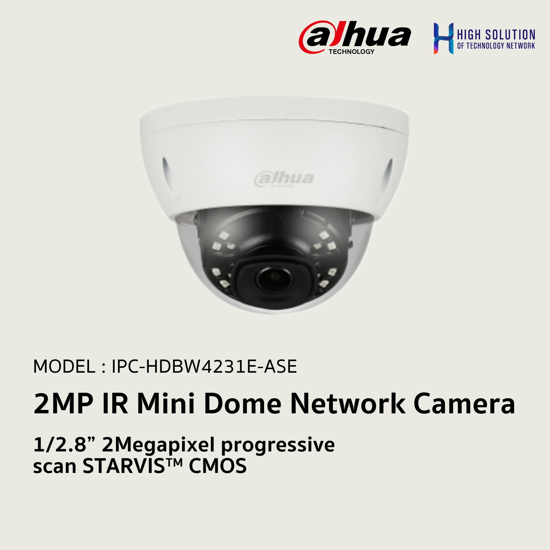 IPC-HDBW4231E-ASE Dahua 2MP IR Mini Dome Network Camera IP Camera CCTV Camera