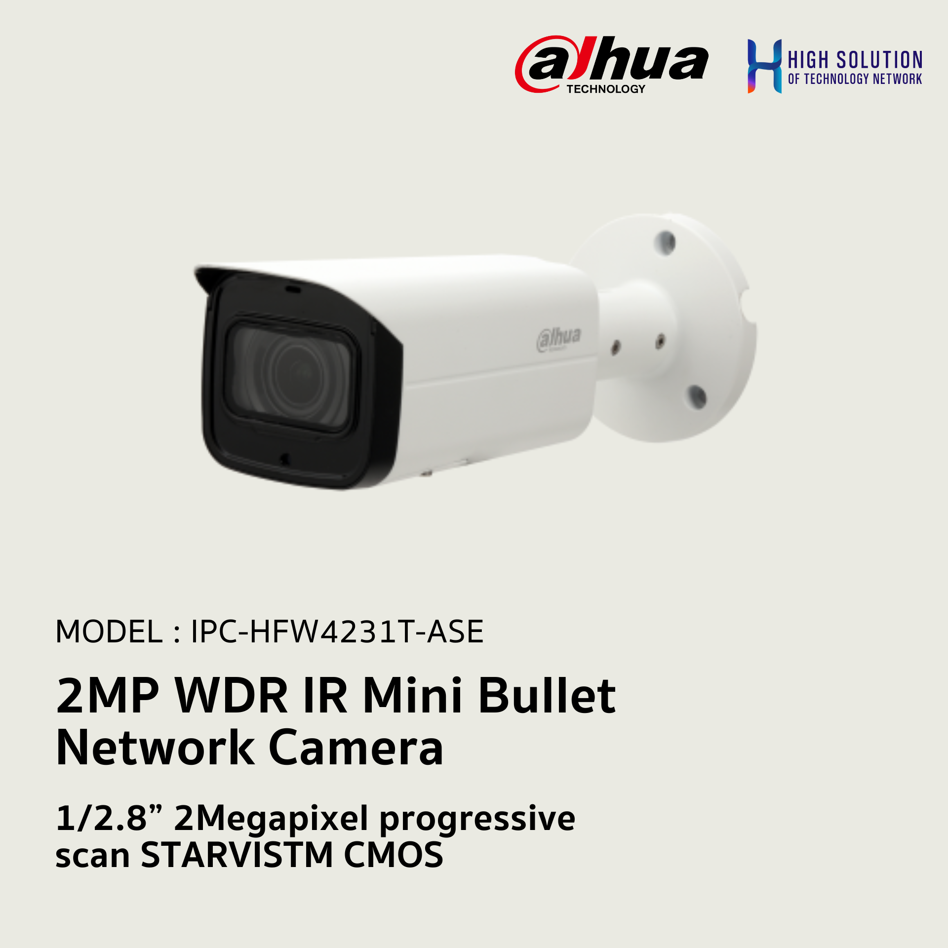 IPC-HFW4231T-ASE Dahua 2MP WDR IR Mini Bullet Network Camera IP Camera CCTV Camera