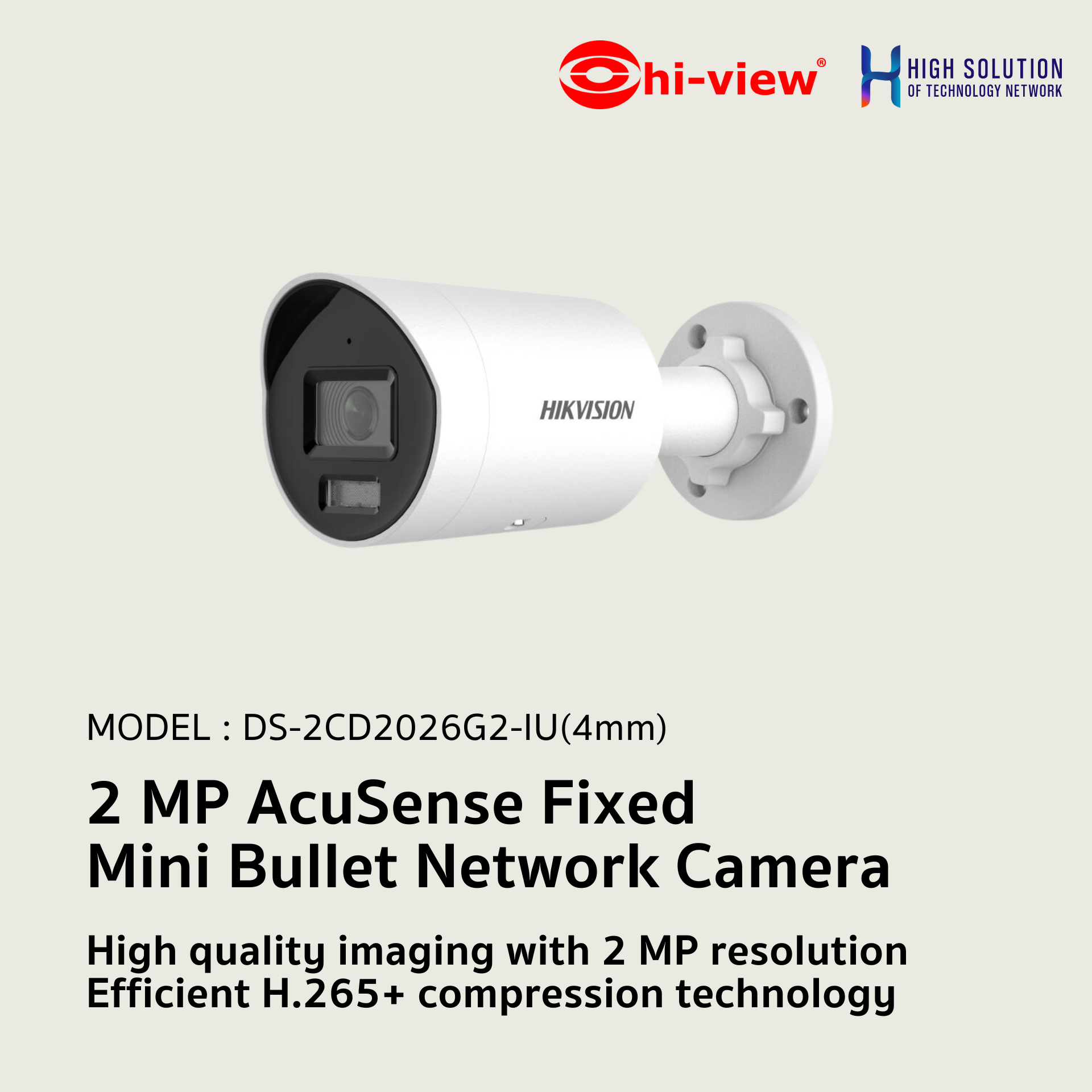 Hikvision 4 MP AcuSense Built-in Mic Fixed Mini Dome Network CCTV Camera, 2.8mm | UK Hikvision 4 MP AcuSense Built-in Mic Fixed Mini Dome Network CCTV Camera, 2.8mm | UK