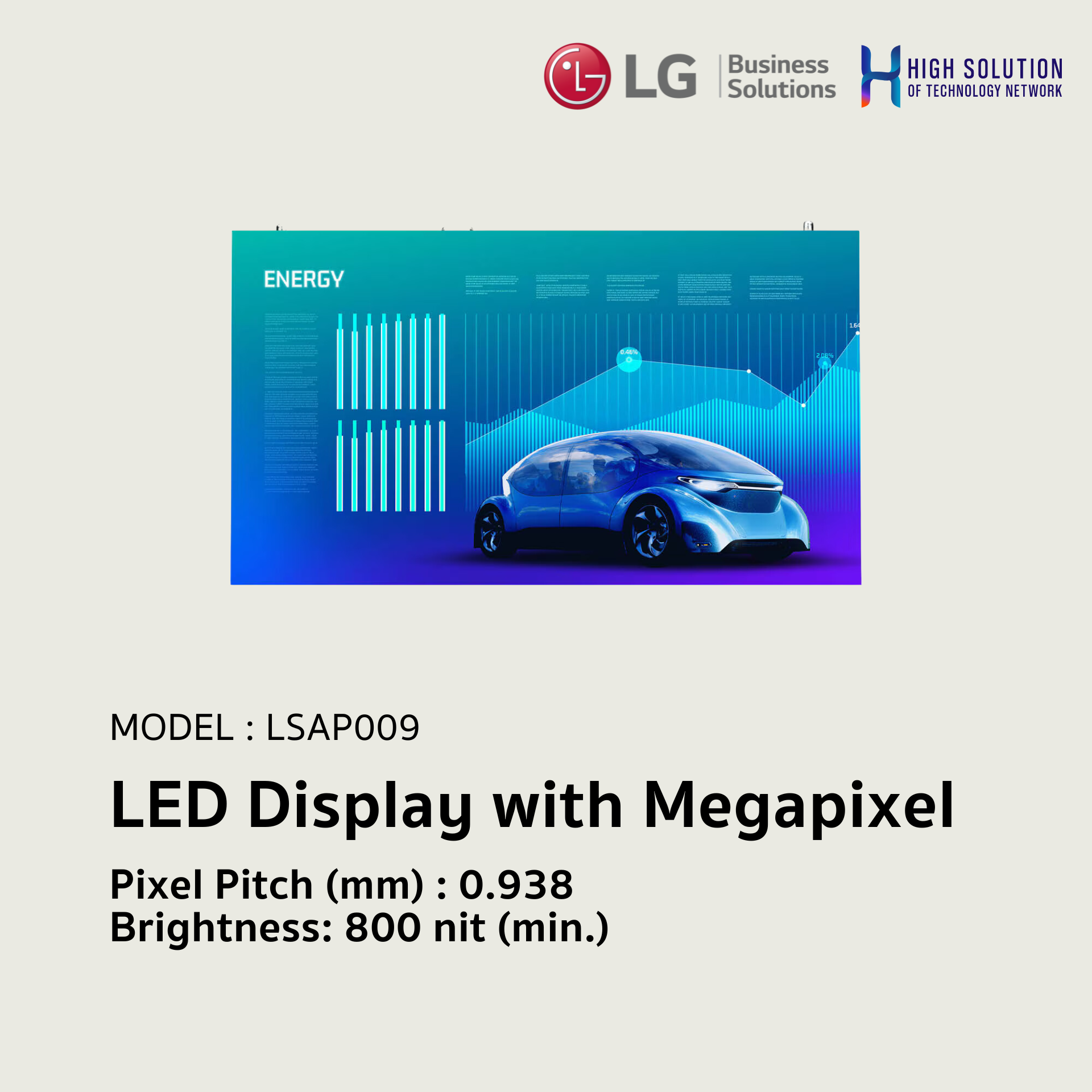 LSAP009 LG Magnit  Micro LED Display with Megapixel HELIOS LED