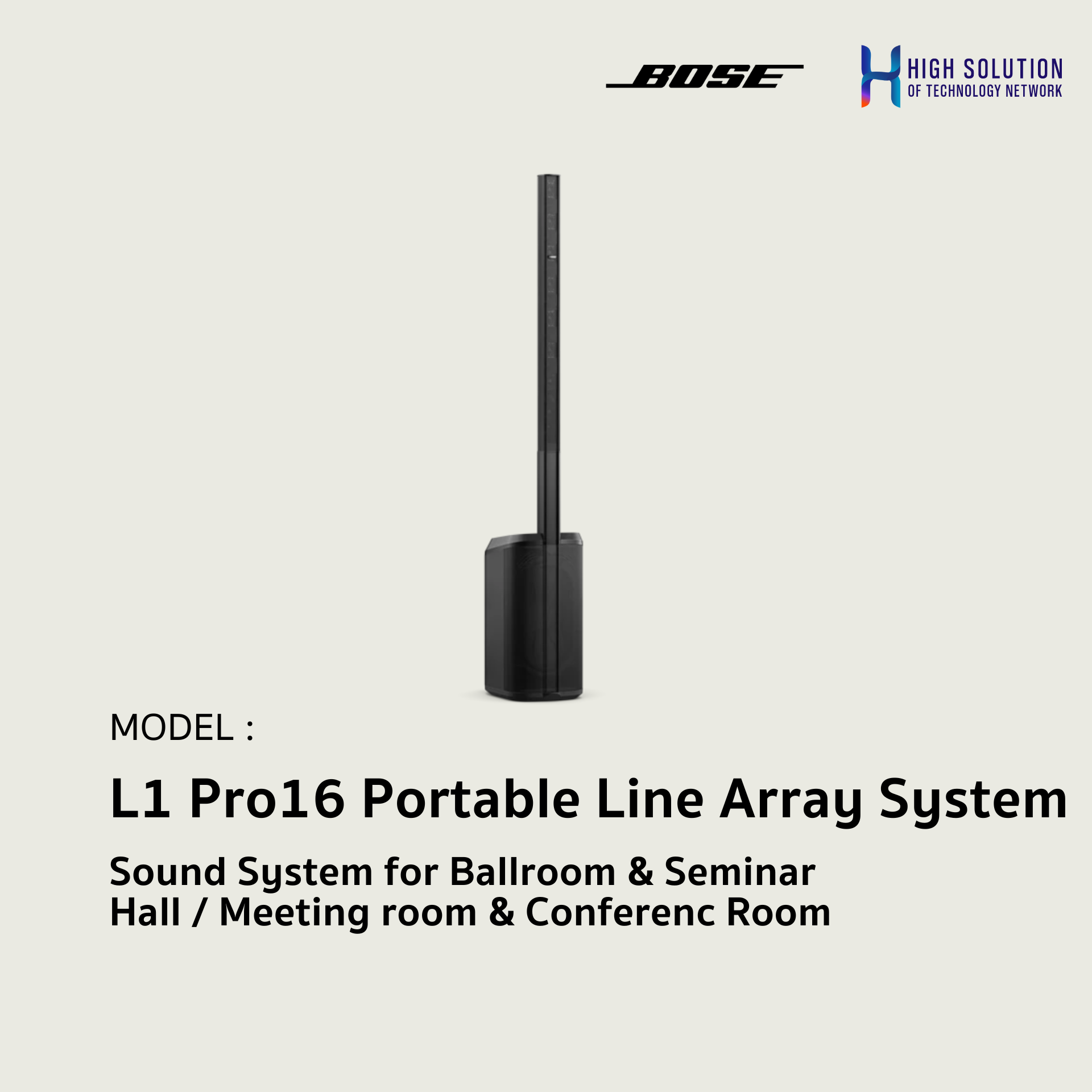 BOSE L1 Pro16 Portable Line Array System Specifications / Sound System ...