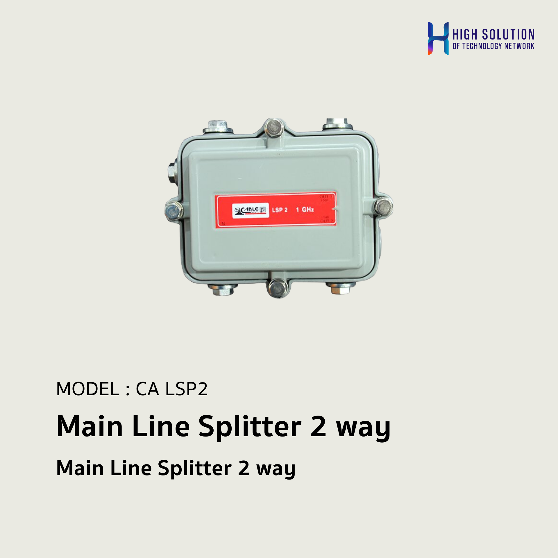 Spliter Line Main Line Splitter 2 way