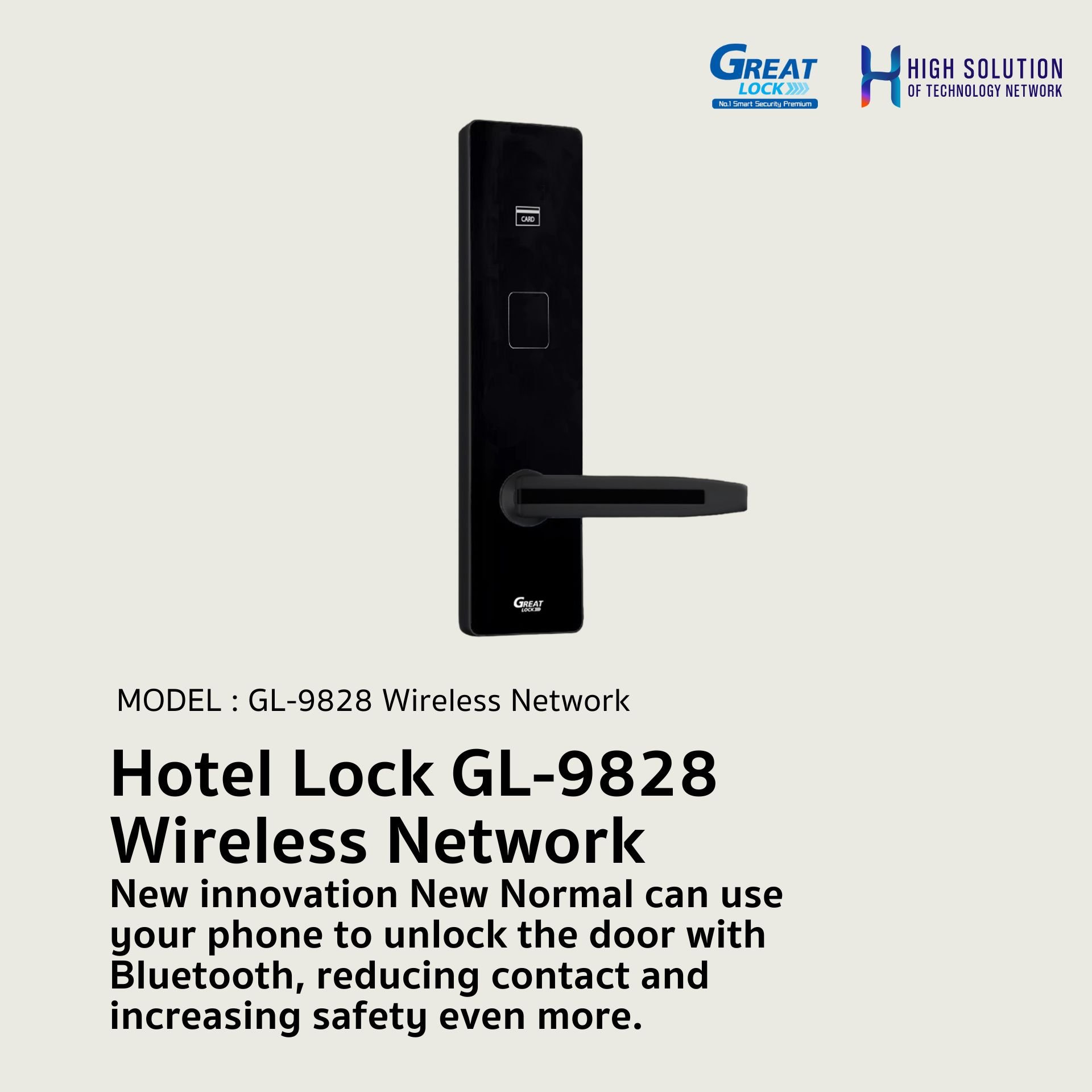 GL-9827 Bluetooth GREATLOCK Hotel Door Lock System