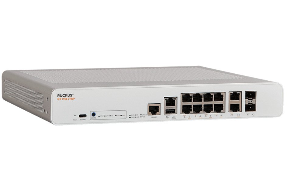 ICX 7150-C10ZP RUCKUS Entry-Level Access Compact 10 Ports Multigigabit ...