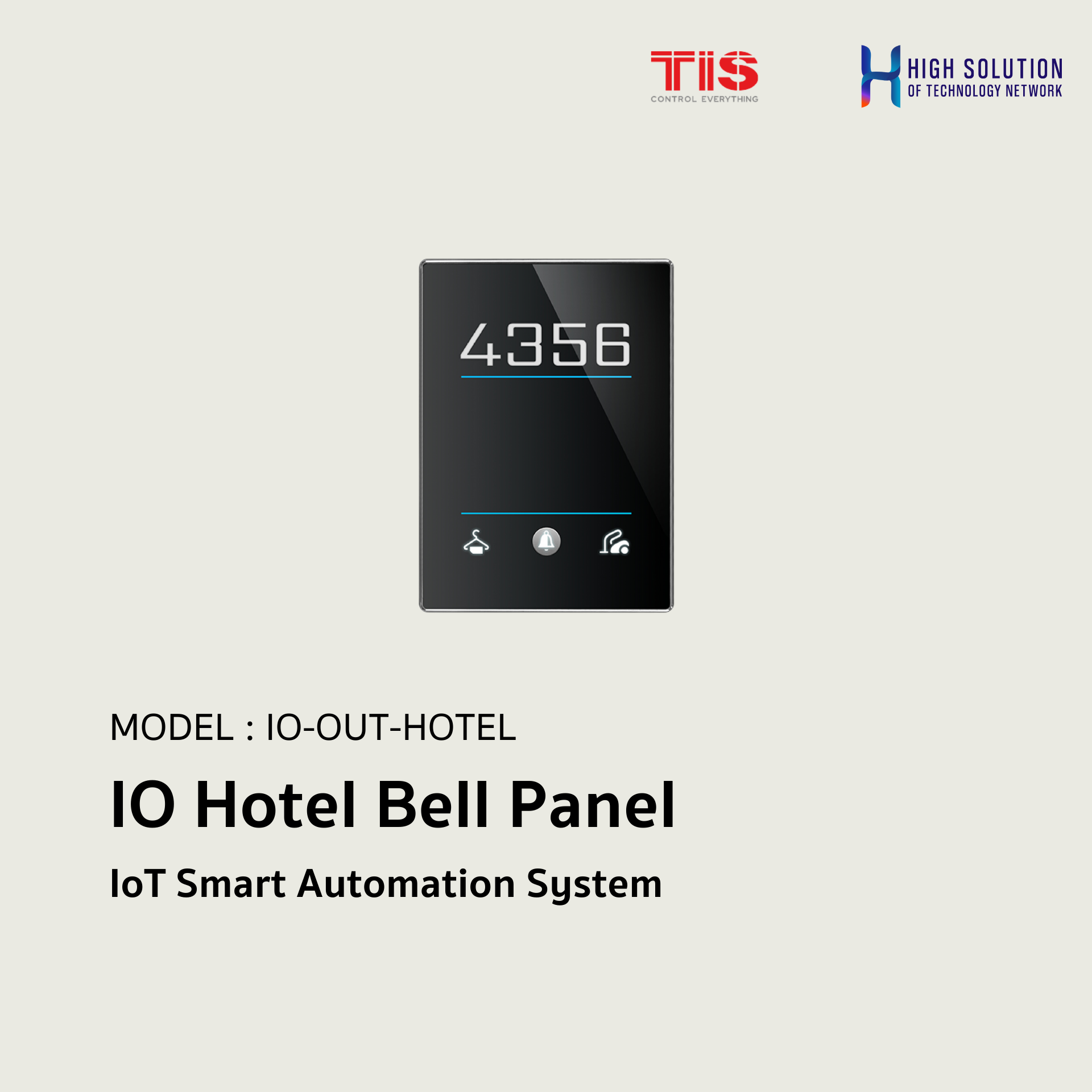 IO-OUT-HOTEL, TIS, IO Hotel Bell Panel - IoT Smart Automation System