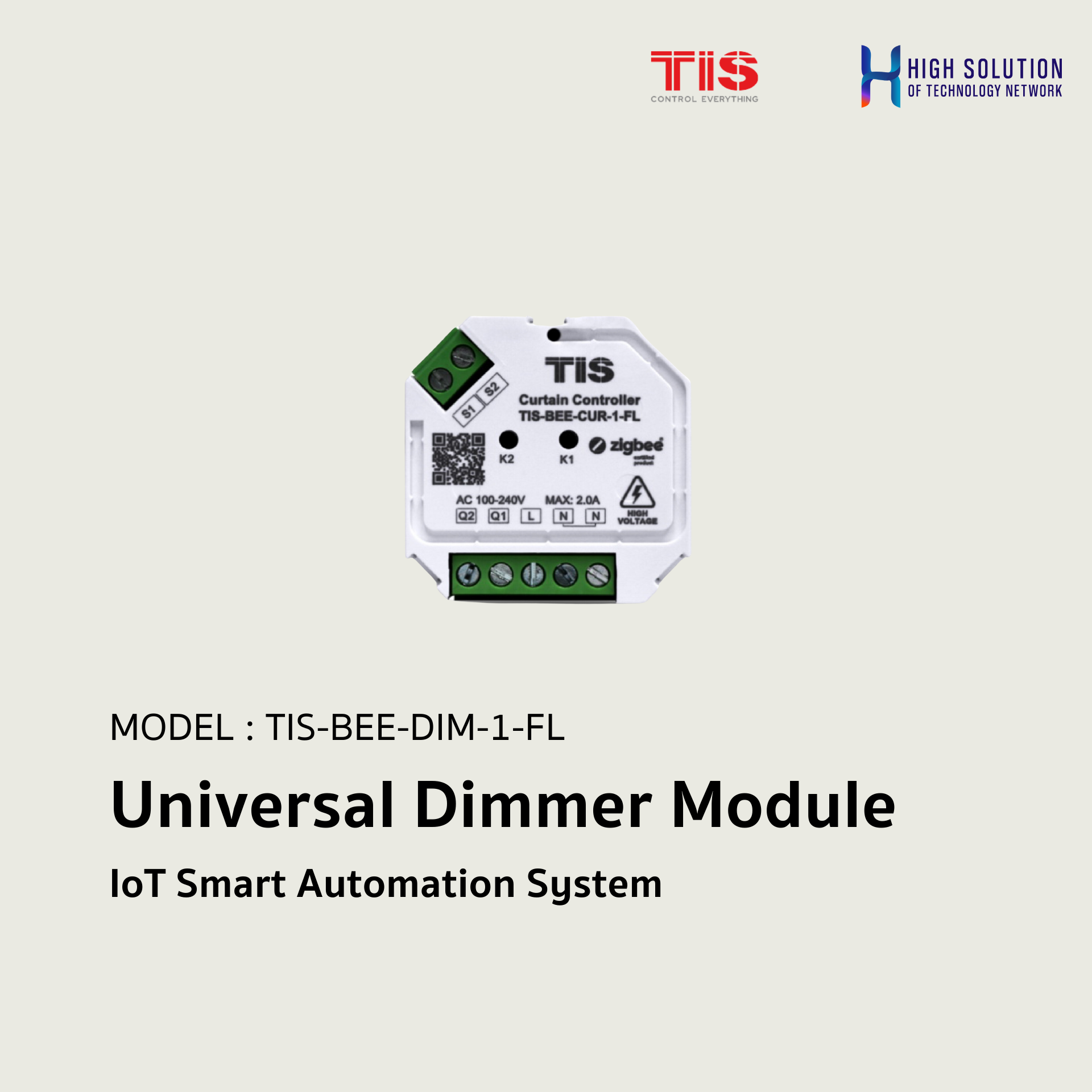 TIS-BEE-DIM-1-FL, TIS, Universal Dimmer Module - IoT Smart Automation ...