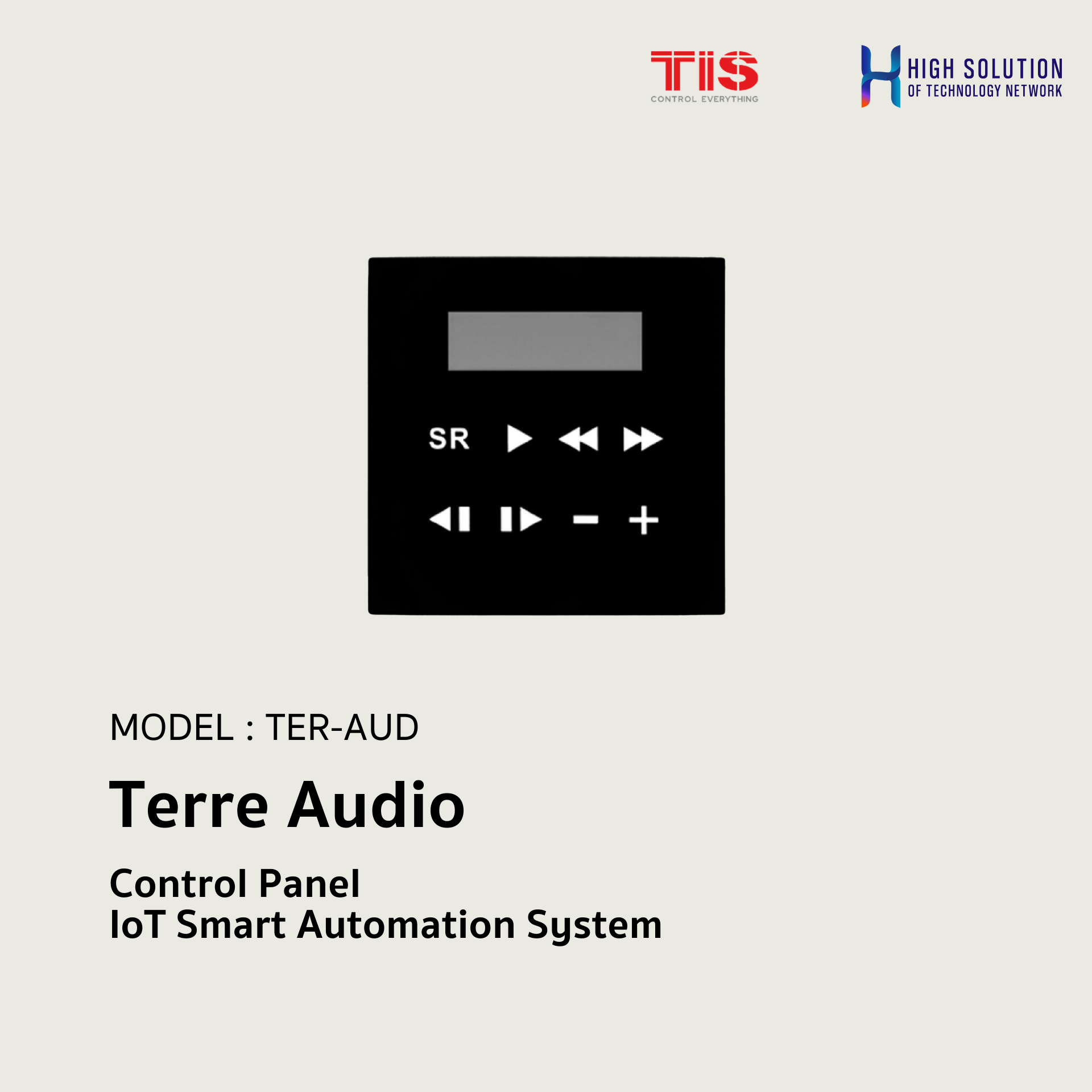 TER-AUD, TIS, Terre Audio Control Panel - IoT Smart Automation System