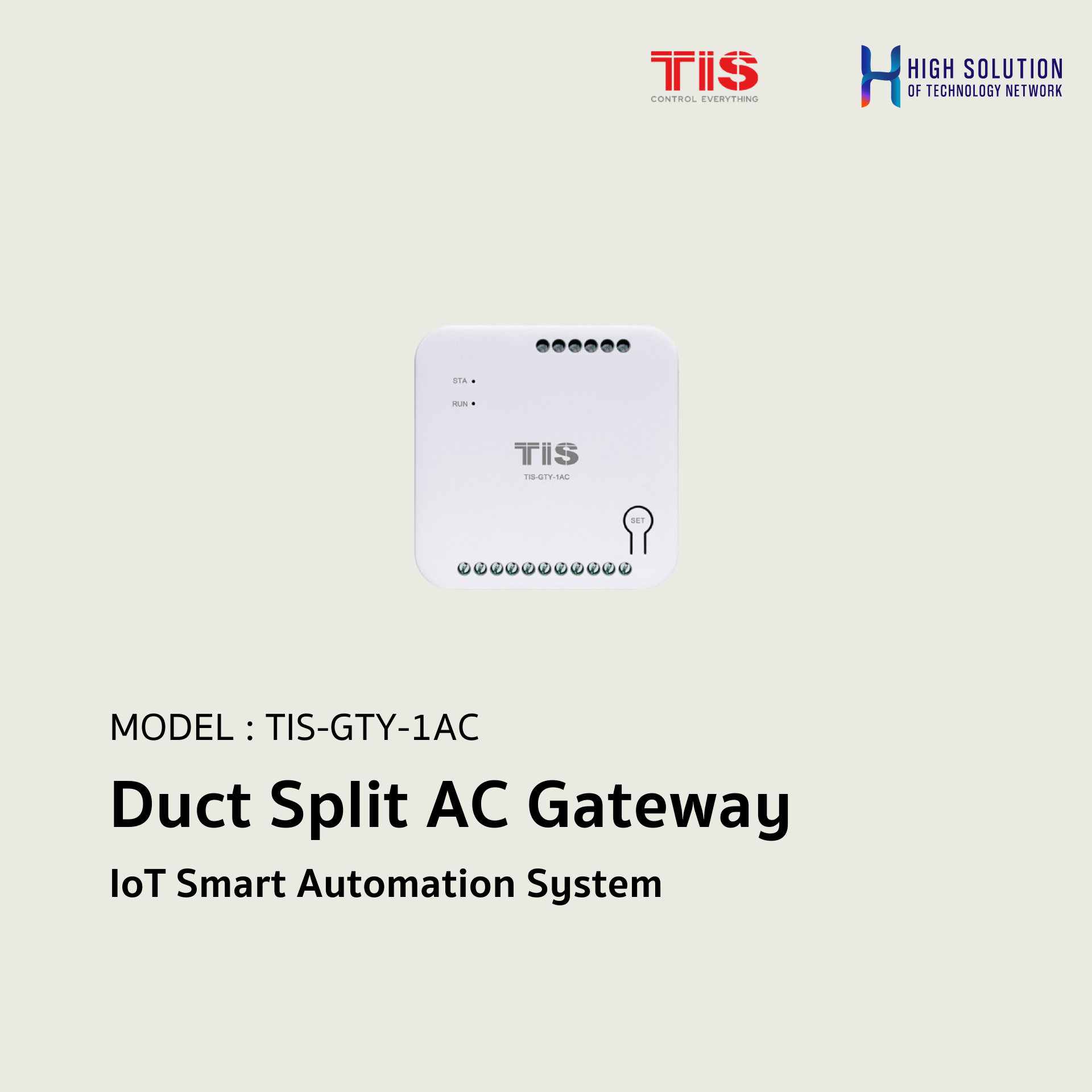 TIS-GTY-1AC, TIS, Duct Split AC Gateway - IoT Smart Automation System