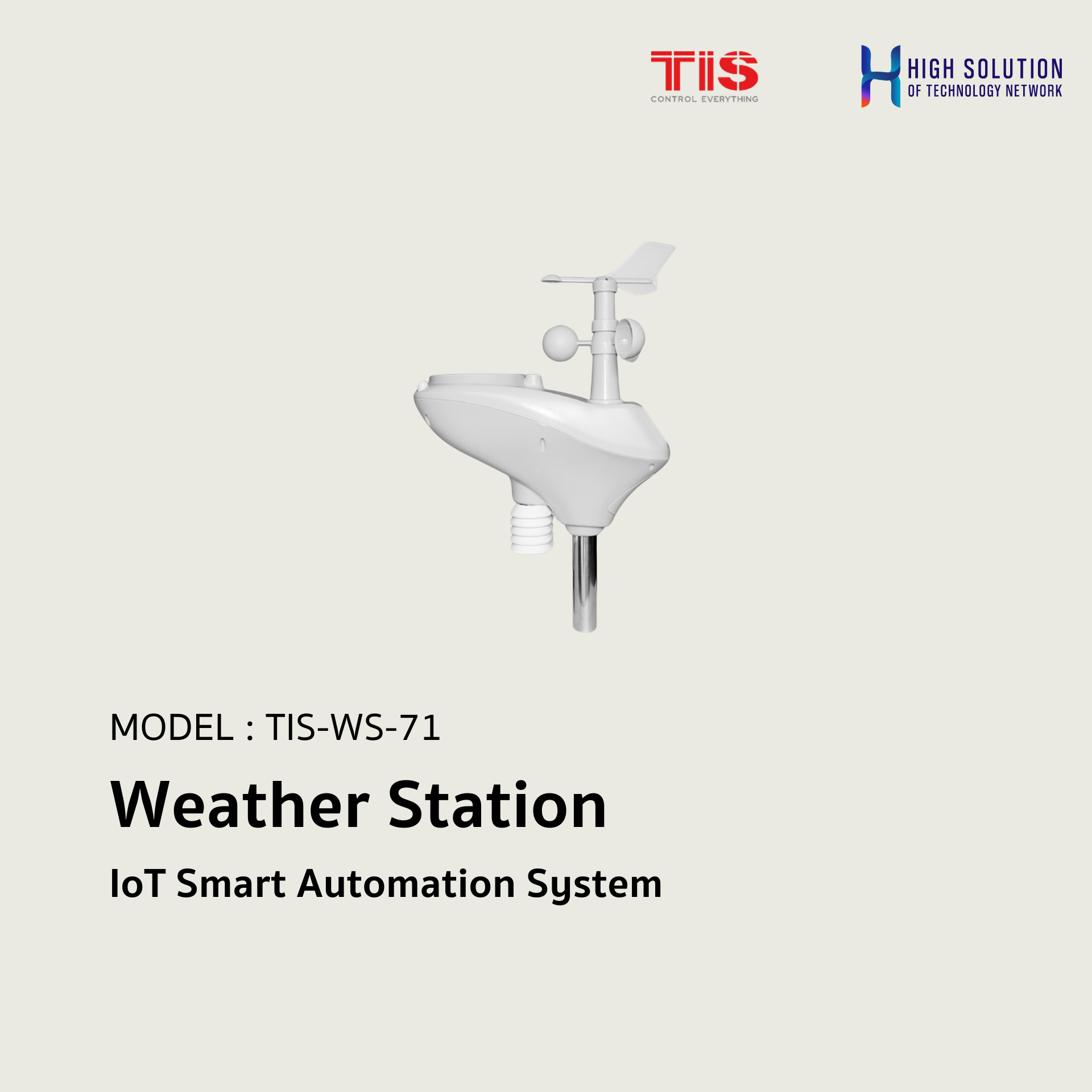 TIS-WS-71, TIS, Weather Station - IoT Smart Automation System