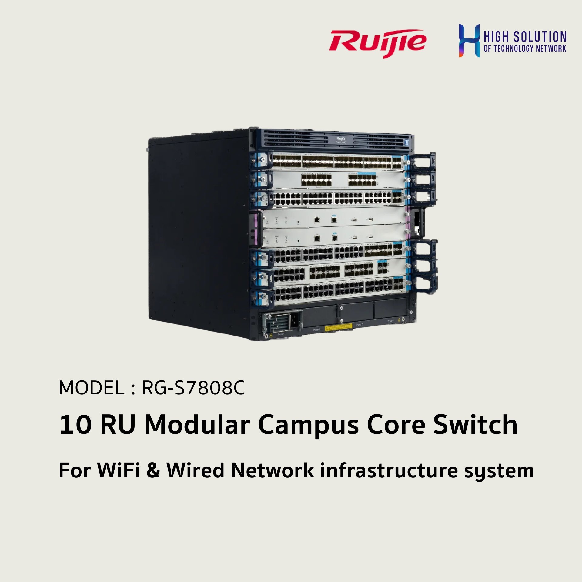 RG-S7808C, Ruijie 10 RU Modular Campus Core Switch - hstn