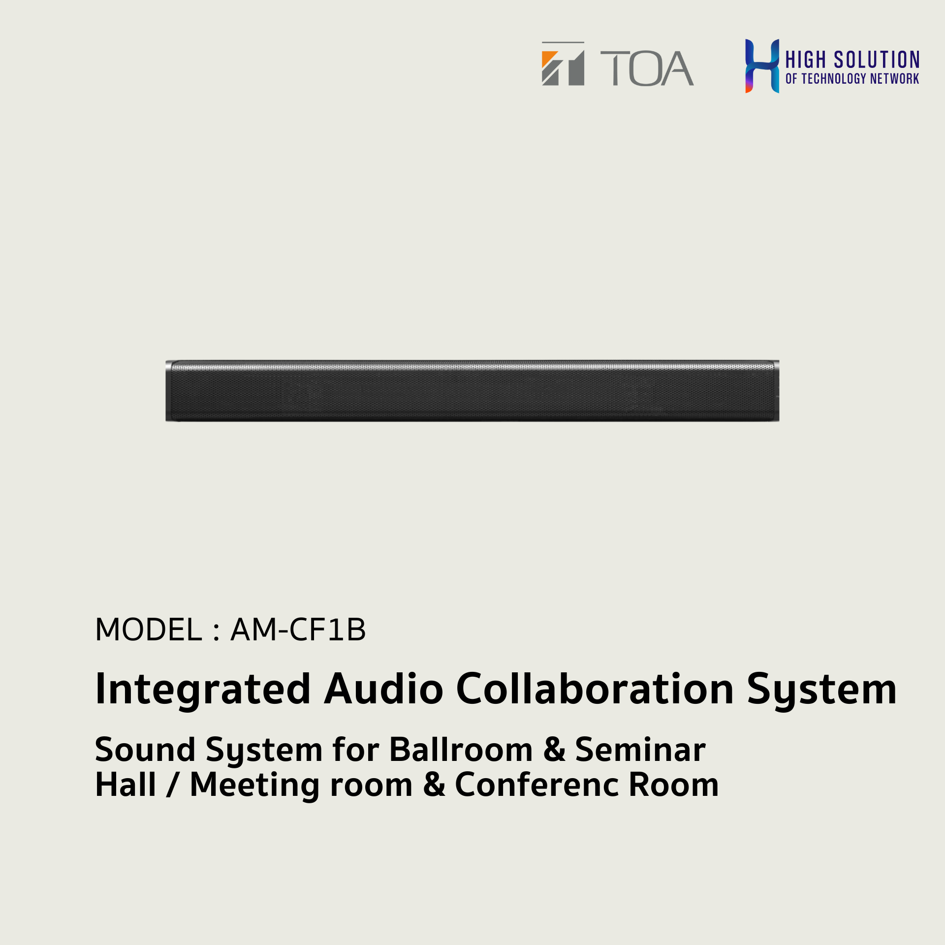 AM-CF1B (TOA) Integrated Audio Collaboration System / Sound System for Ballroom & Seminar Hall / Meeting room & Conference Room