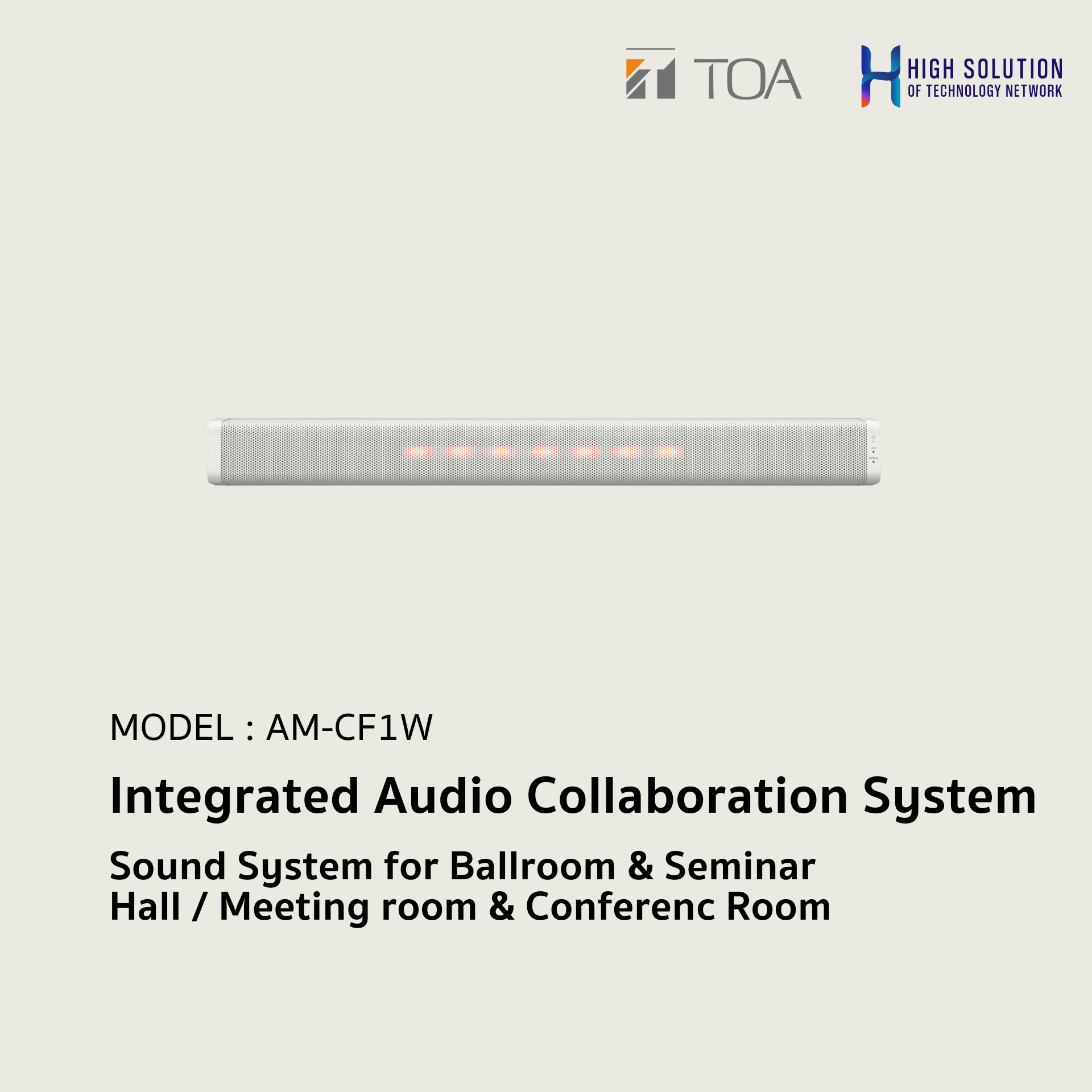 AM-CF1W (TOA) Integrated Audio Collaboration System / Sound System for Ballroom & Seminar Hall / Meeting room & Conference Room