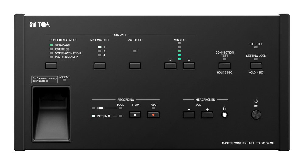 TS-D1100-MU (TOA) Master Control Unit / Sound System for Ballroom ...