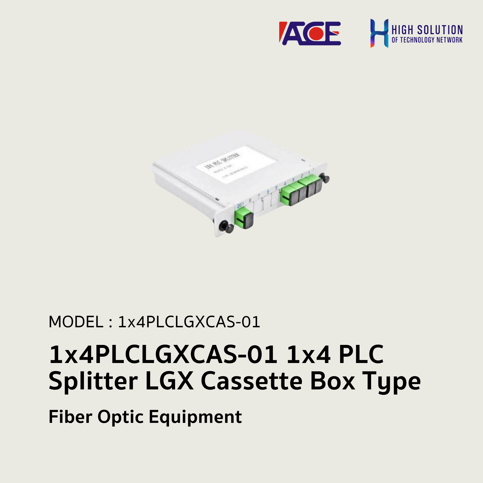 1x4 Box Array 1x4PLCLGXCAS-01 1x4 PLC Splitter LGX Cassette Box Type
