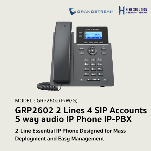 Gxp 2602p GRP2602P/W/G (Grandstream) 2 Lines 4 SIP Accounts 5-way audio IP Phone ...