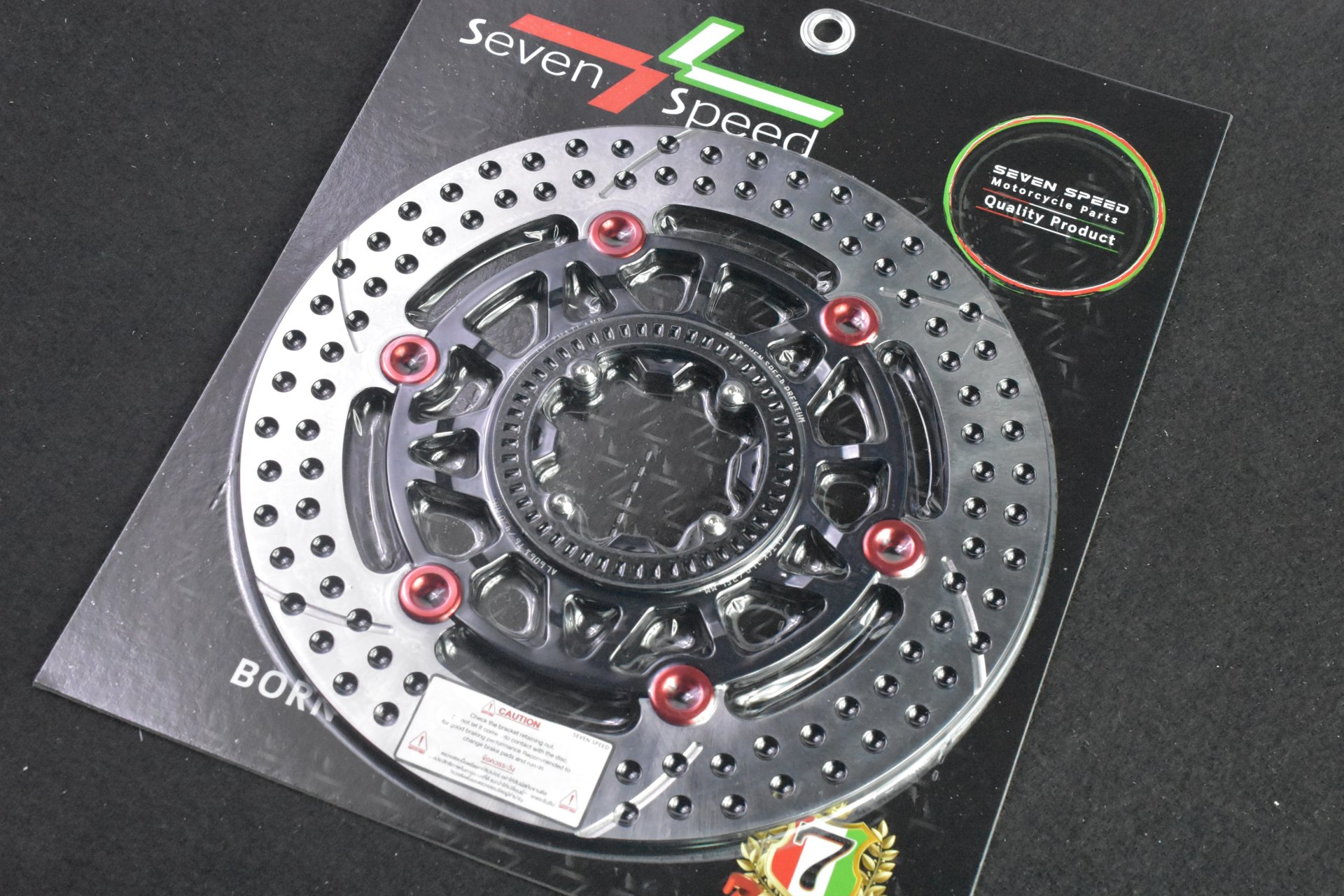 จานดิสก์หน้า Click-160 256 มิล. สำหรับใส่กับโช้คแต่ง Seven-Speed