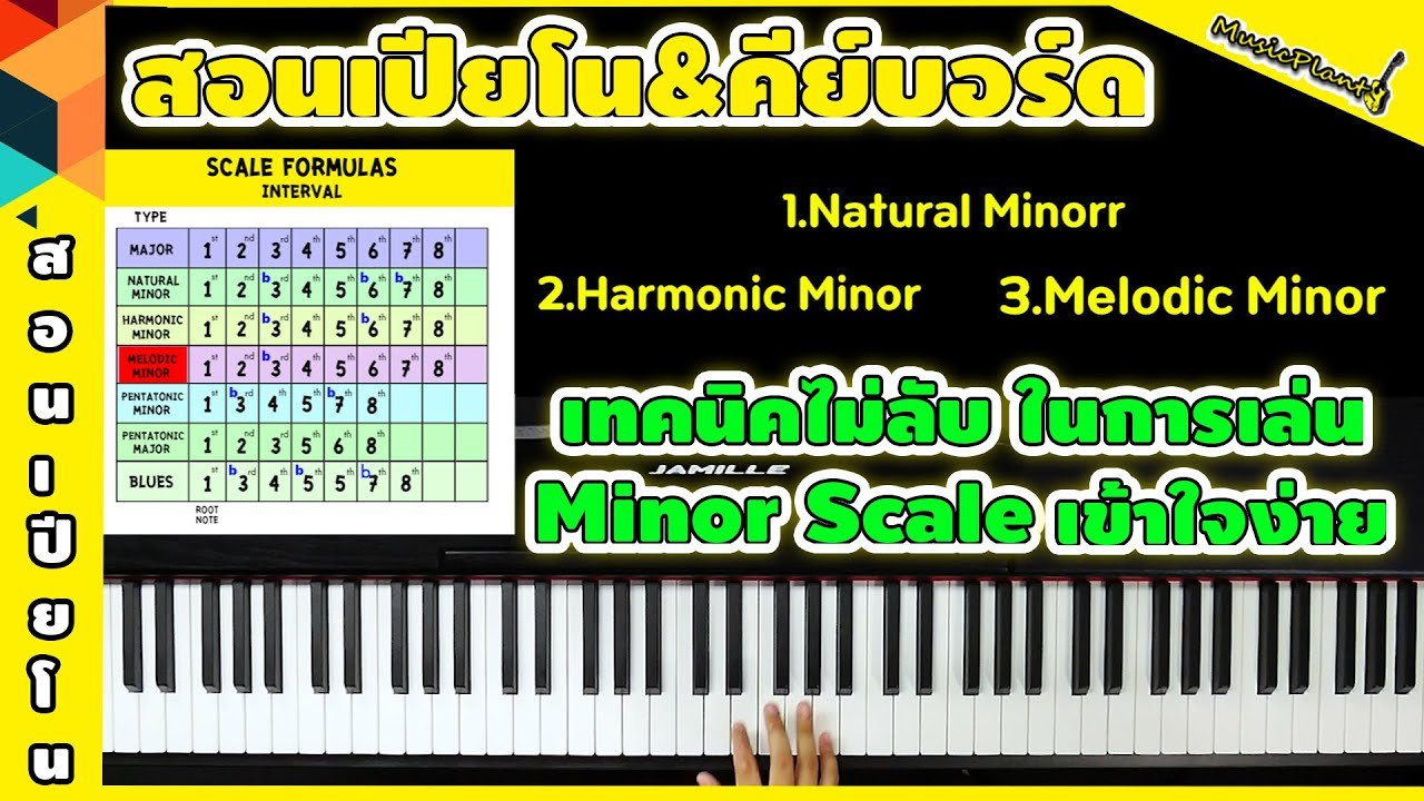 สอนเปียโน&คีย์บอร์ด เทคนิค เคล็ดไม่ลับ ในการเล่น Minor scale