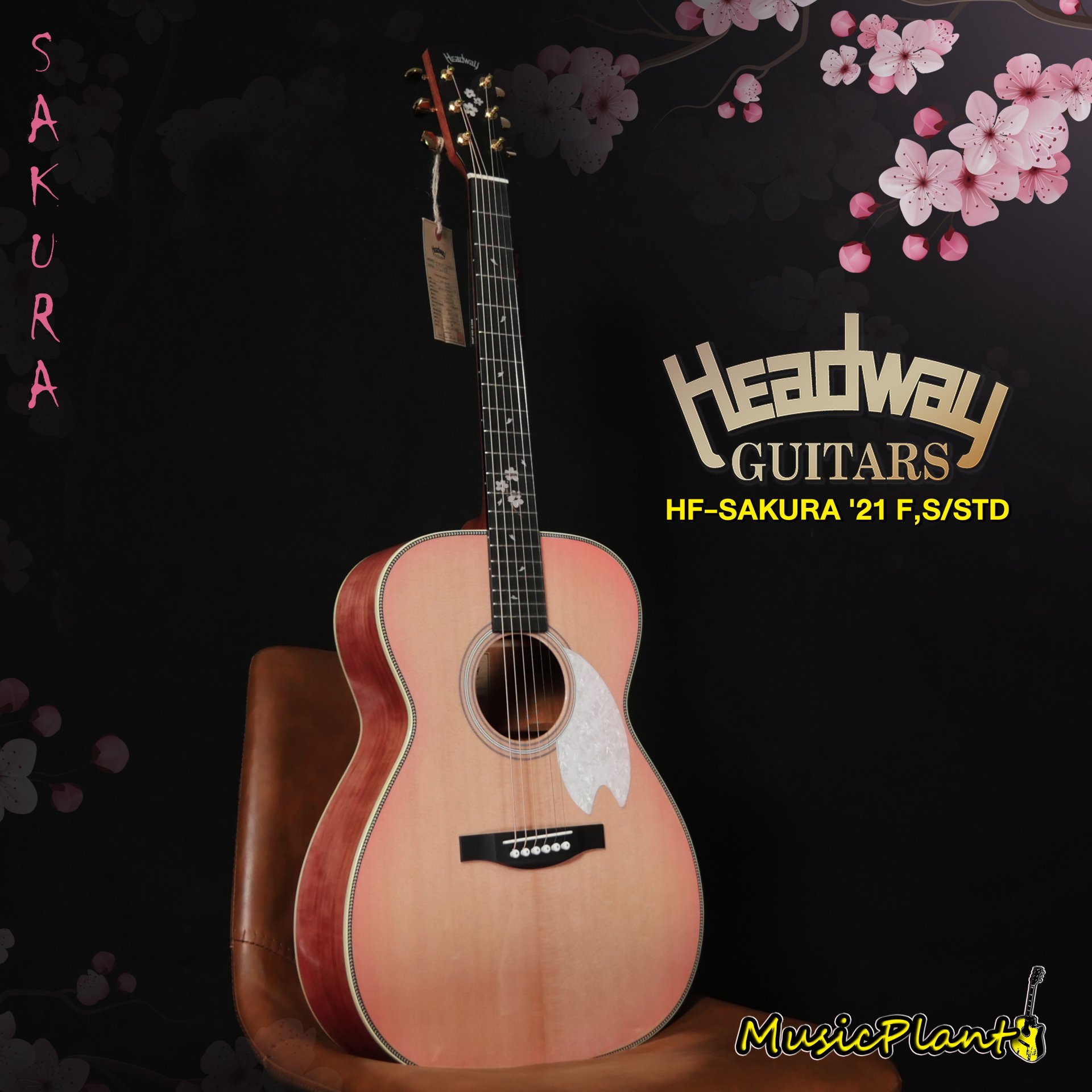 Headway กีตาร์โปร่ง รุ่น HF-SAKURA '21 F,S/STD