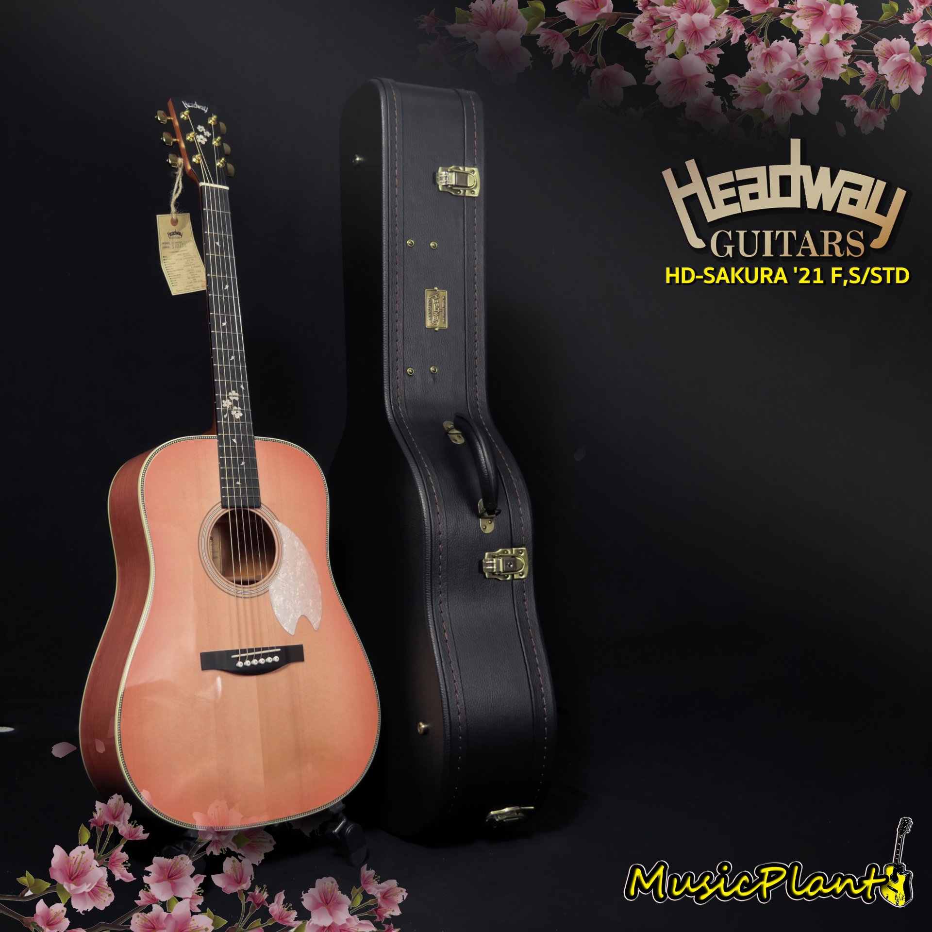 Headway กีตาร์โปร่ง รุ่น HD-SAKURA '21 F,S/STD