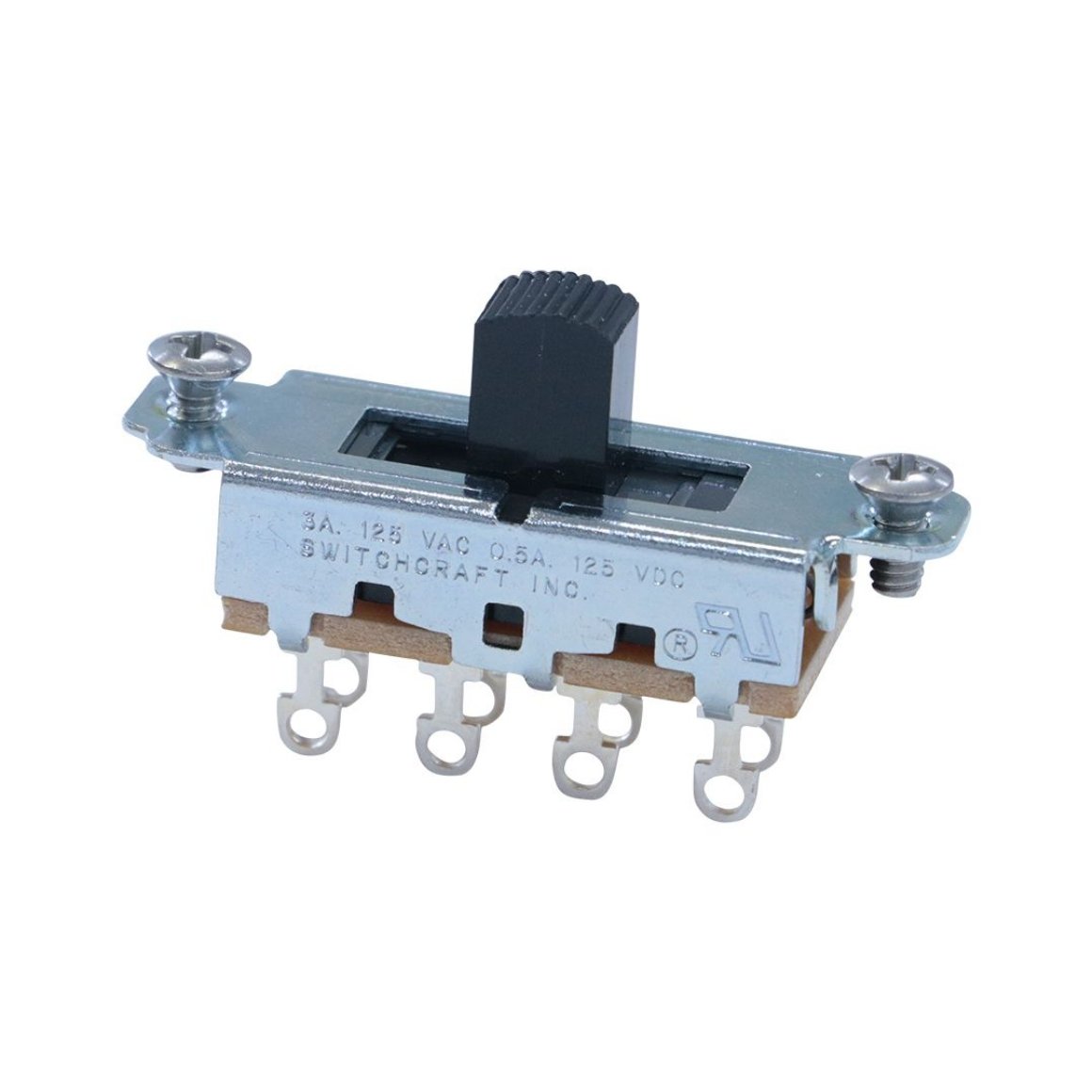 Switchcraft - On Off On Slide Switch Black Knob