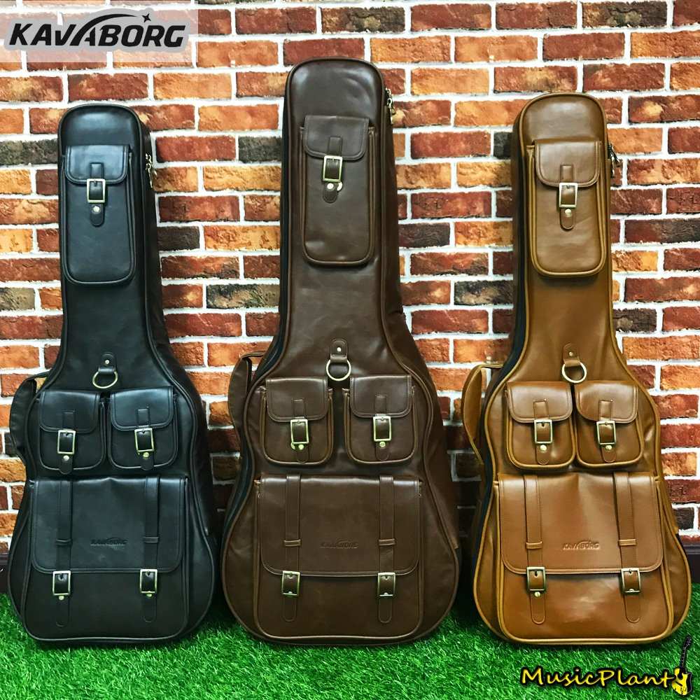 กระเป๋า Kavaborg รุ่นกระเป๋าหนังเบส สีน้ำตาลบุฟองน้ำอย่างหนา 35 mm