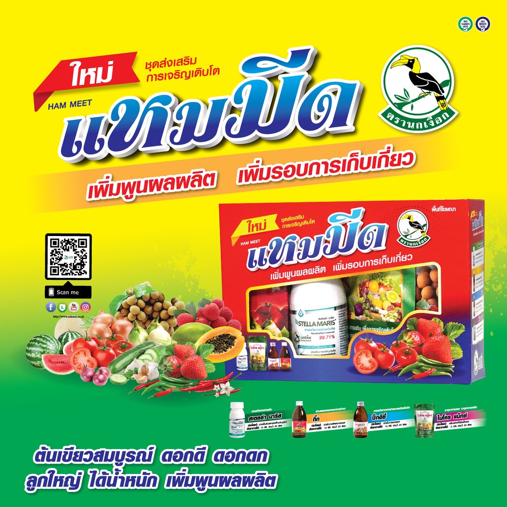 ชุดแหมมีด เพิ่มพูนผลผลิต เพิ่มรอบการเก็บเกี่ยว