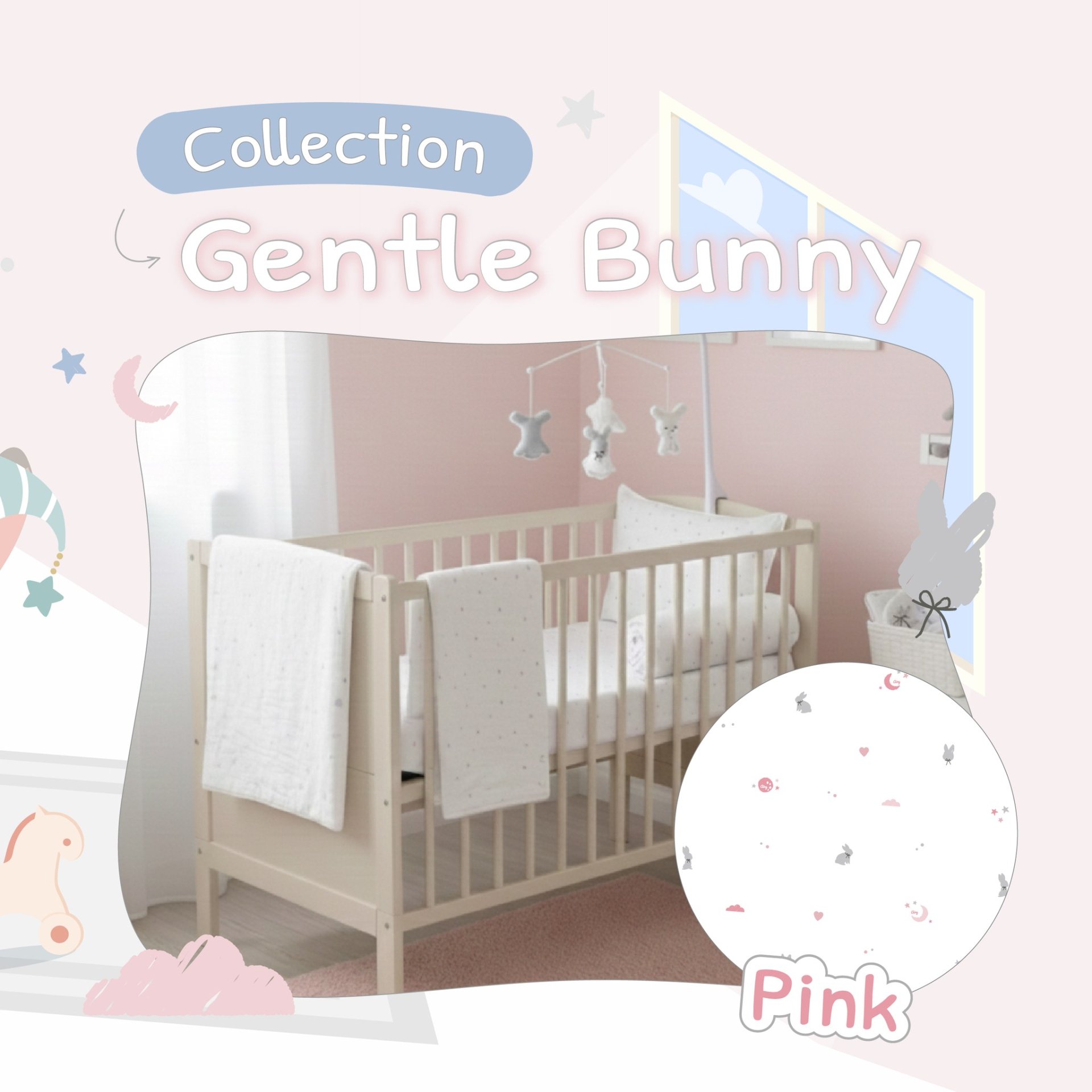 AIRY ผ้าห่มนวม รุ่น Lovely Bamboo ลายใหม่ ใยไผ่ 70% นุ่ม ปลอดภัย สำหรับเด็กแรกเกิด