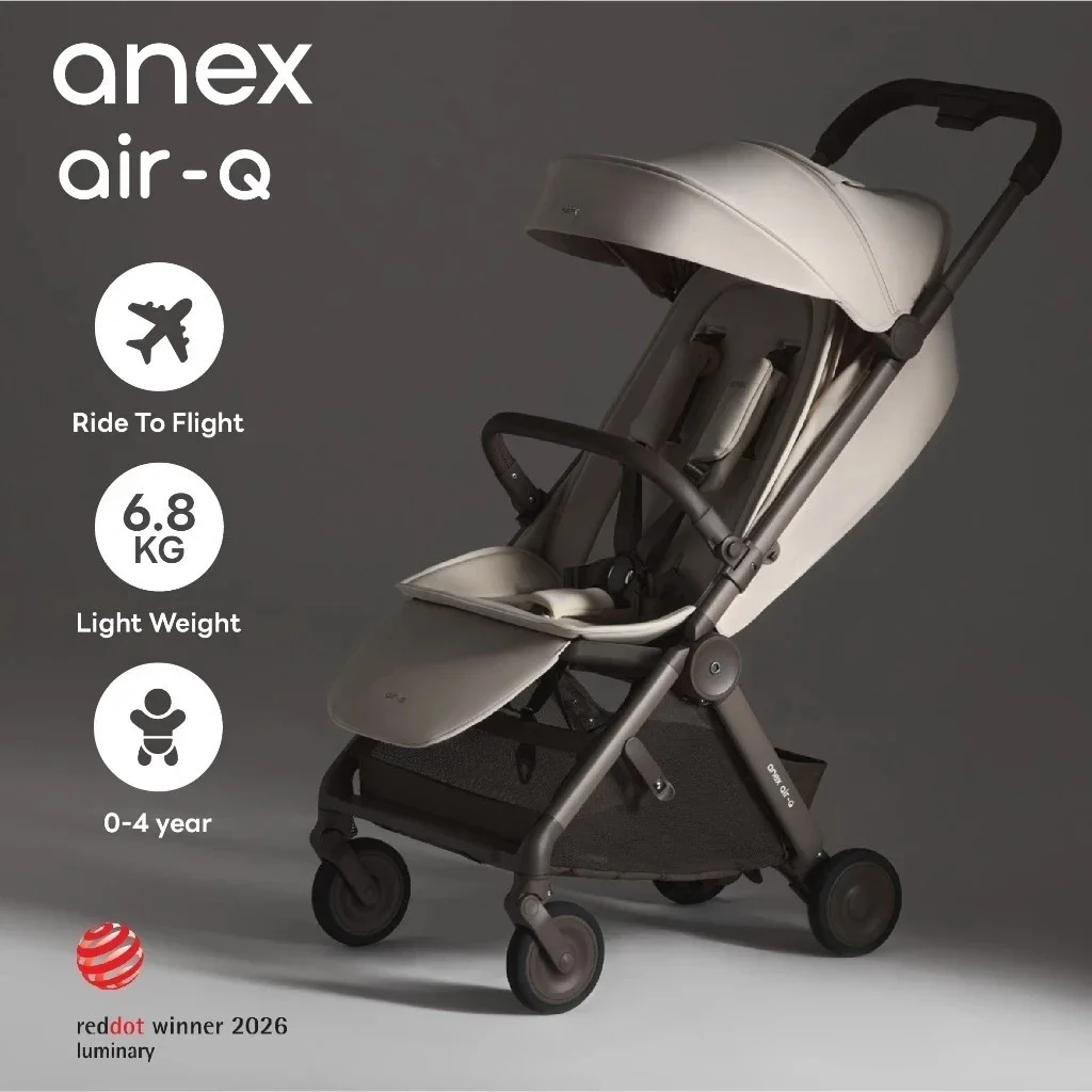 ANEX Air-Q รถเข็นเด็กพับเล็ก น้ำหนักเบา 6.8 กก. พับมือเดียว สำหรับแรกเกิด-22 กก.
