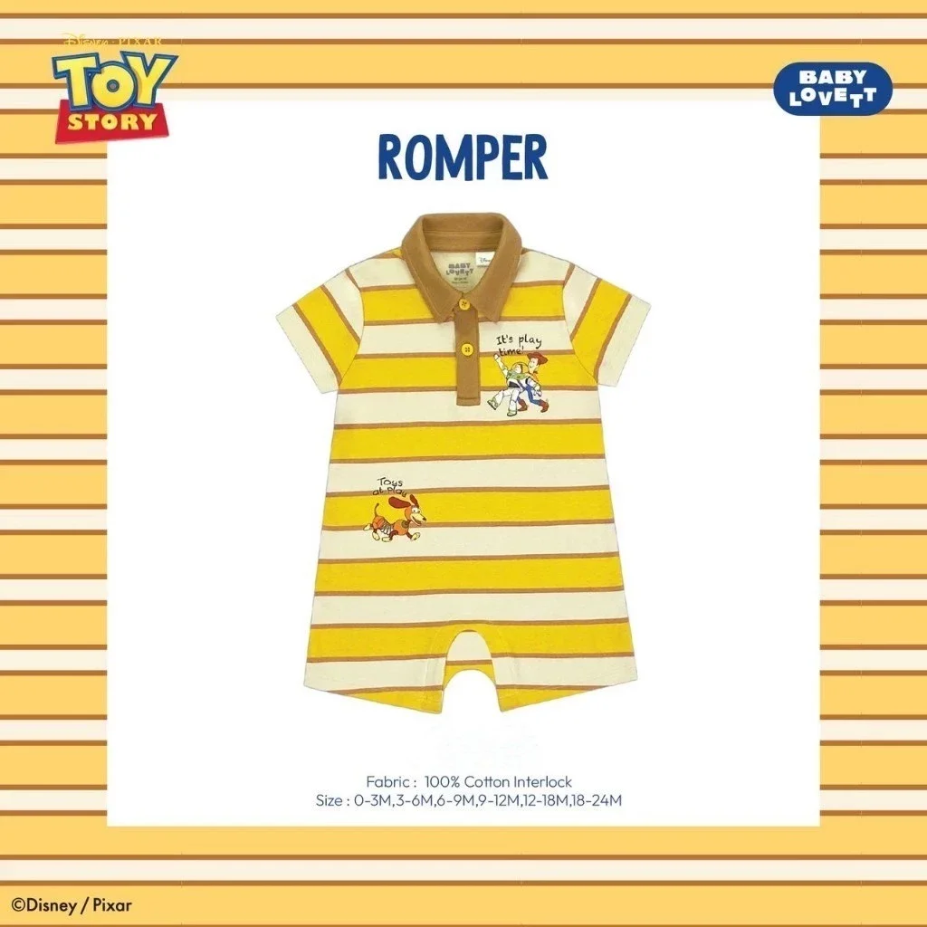 BabyLovett ชุดรอมเปอร์เด็กแขนสั้น ลาย Toy Story