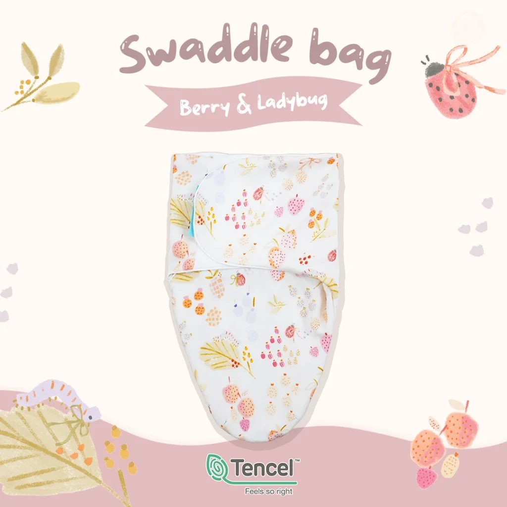 COCOONO Swaddle Bag ผ้าห่อตัวเด็กแรกเกิด Magnetic 0-3 เดือน ผ้า Tencel พร้อมหมวก