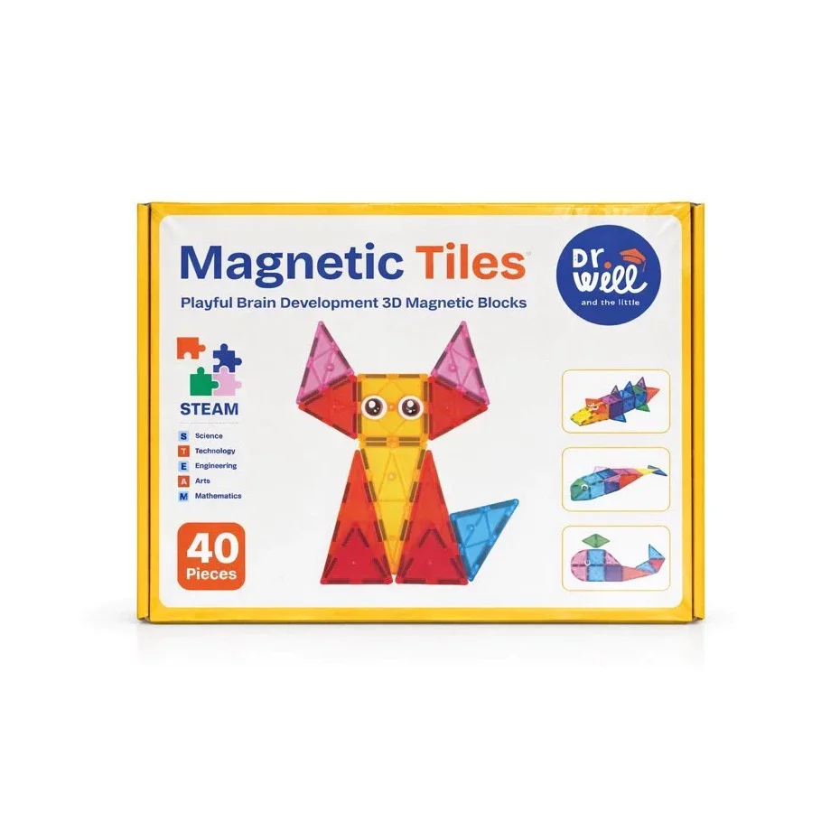 Dr.Will and the Little Magnetic Tiles ตัวต่อแม่เหล็กเสริมพัฒนาการเด็ก 3 ปีขึ้นไป