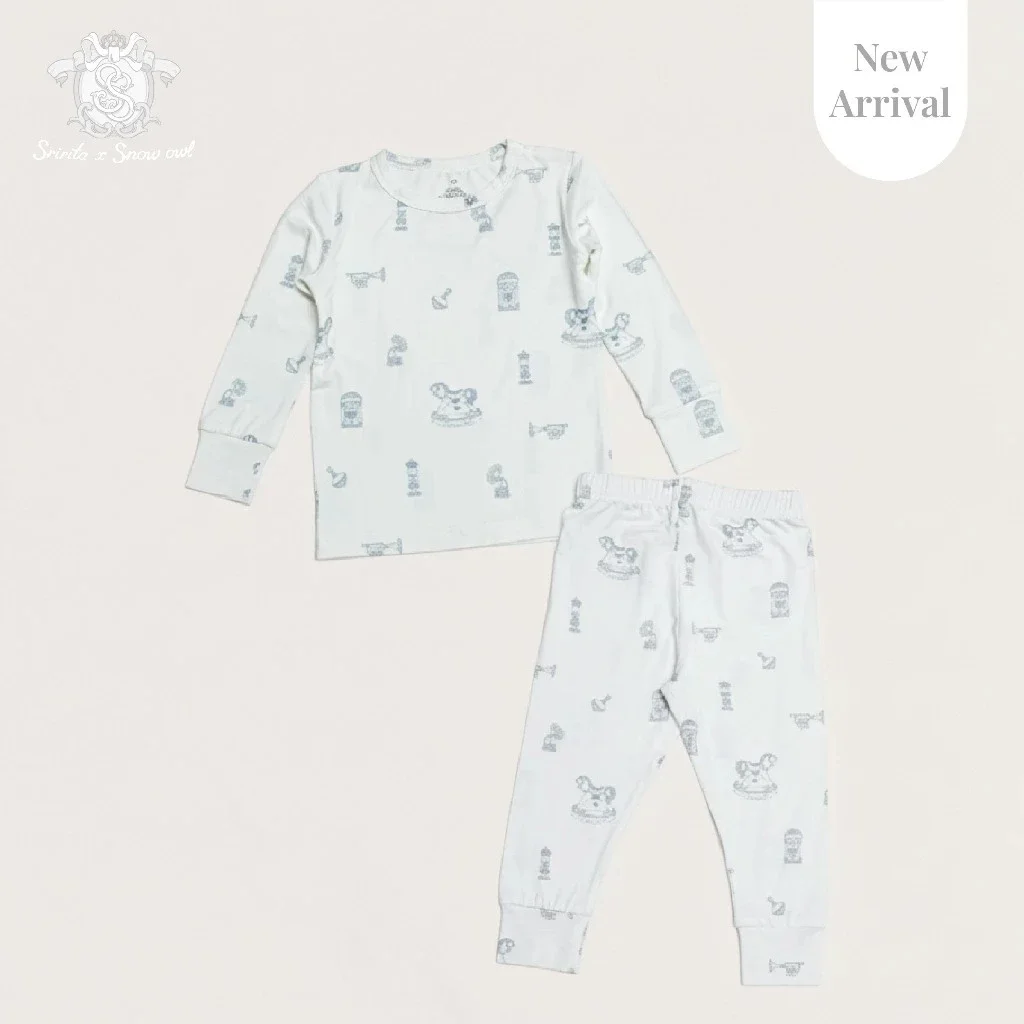 SNOW OWL x Sririta ชุดนอนเด็กแบบสวม pajamas สัมผัสนุ่มและอ่อนโยน (1-4y)