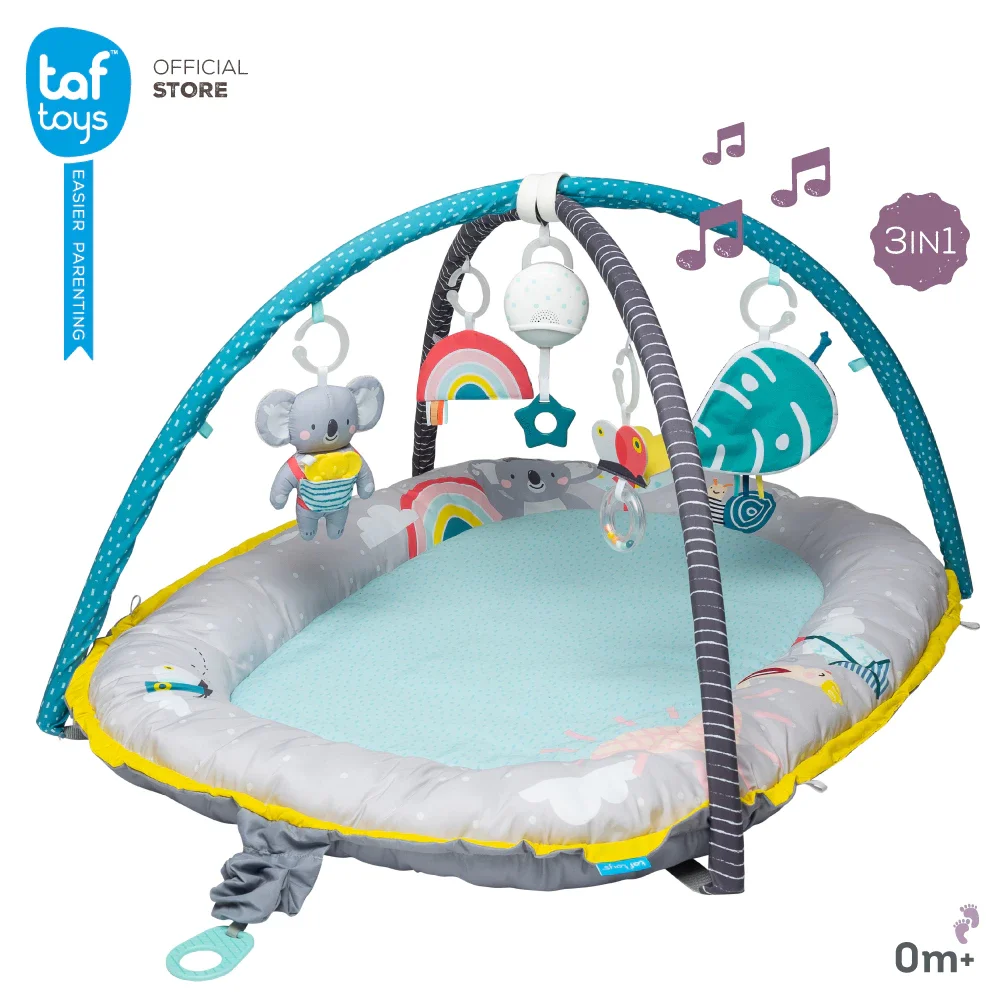 TAF TOYS เพลยิมเด็กแรกเกิด ของเล่นเสริมพัฒนาการ 4in1 Koala Musical Cosy Gym