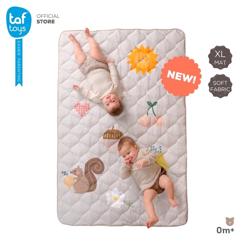 Taf Toys แผ่นรองคลาน พับได้ Fantasy Bloom Quilted Playmat แผ่นกิจกรรม ของใช้เด็กแรกเกิด(0m+)