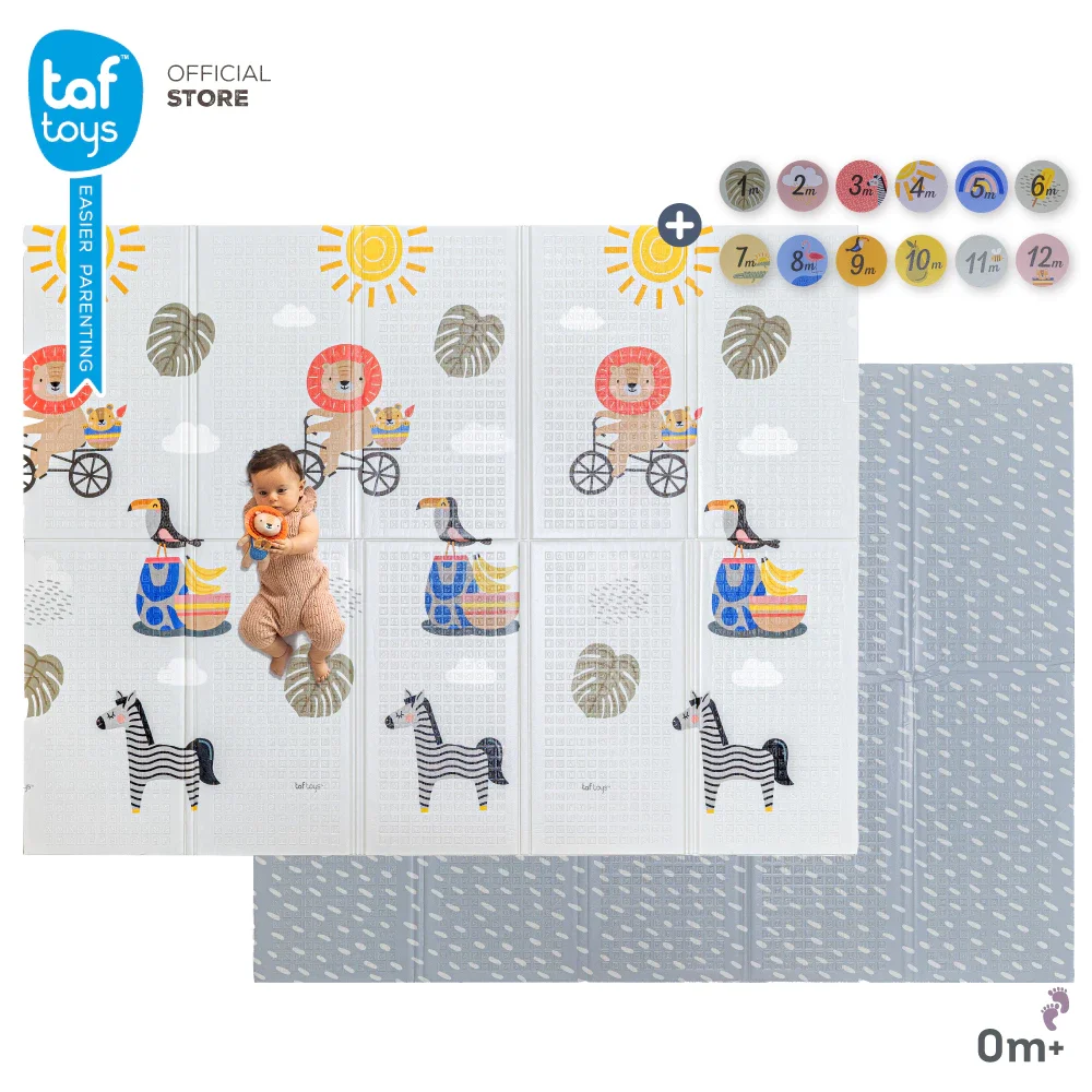 TAF TOYS แผ่นรองคลาน พับได้ ขนาดใหญ่ Savannah