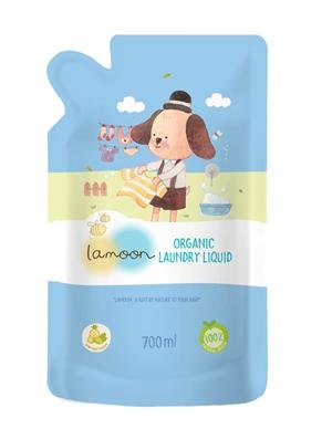 LAMOON น้ำยาซักผ้าเด็กออร์แกนิค รีฟิล (700 ml) (0m+)