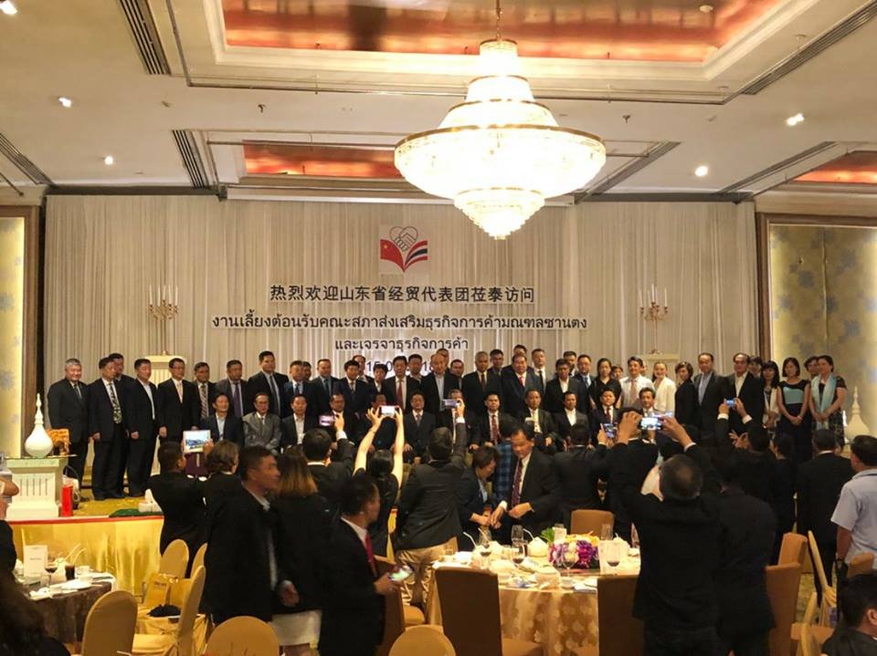 หอการค้าจังหวัดฉะเชิงเทราร่วมต้อนรับสภาส่งเสริมธุรกิจมณฑลซาแดง หอการค้าจังหวัดฉะเชิงเทราร่วมต้อนรับสภาส่งเสริมธุรกิจมณฑลซาแดง