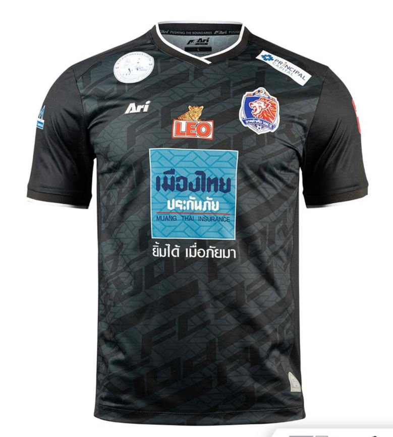 2022-23 Port FC Thailand Football Soccer League Jersey Shirt GK Black - Player Edition
